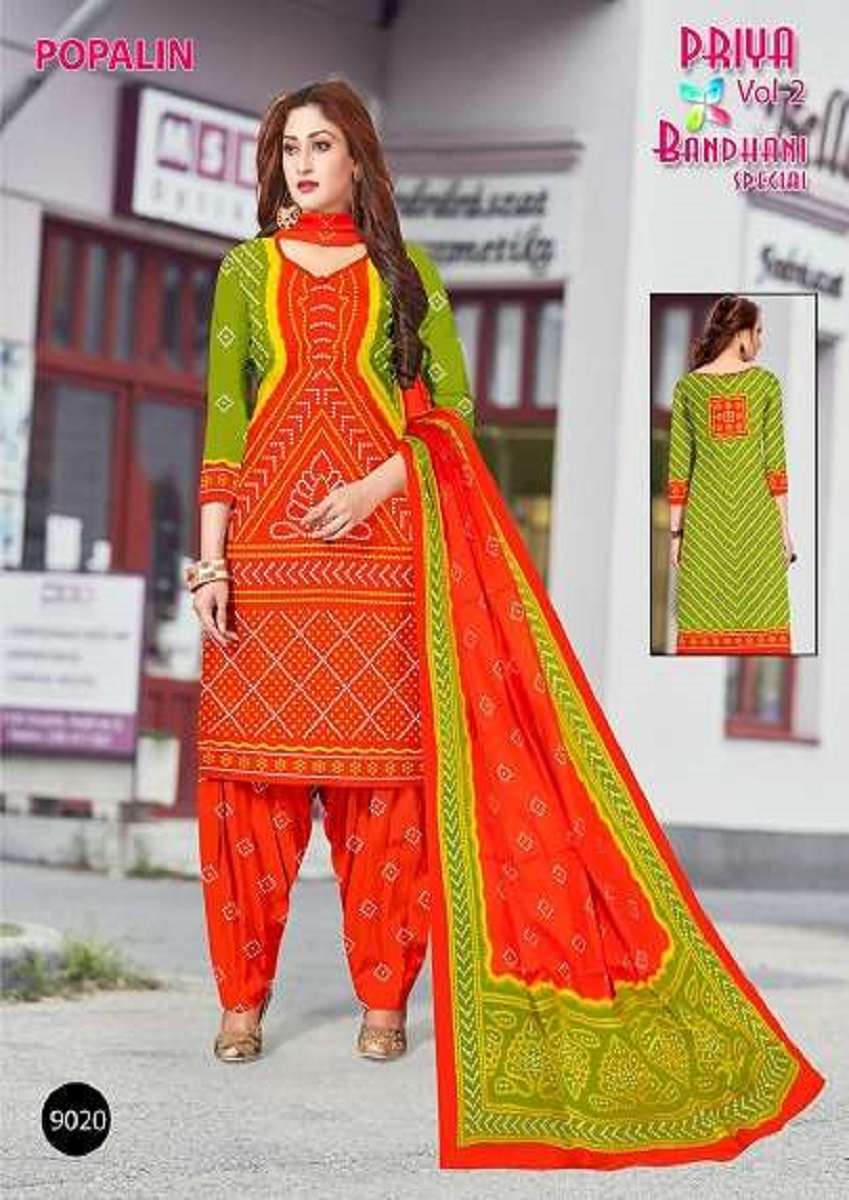 Priya Bandhani Special Popalin Vol-2 – Dress Material