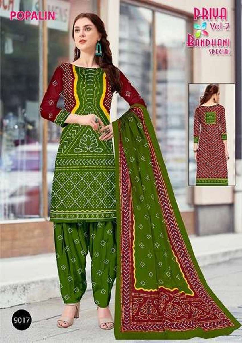 Priya Bandhani Special Popalin Vol-2 – Dress Material