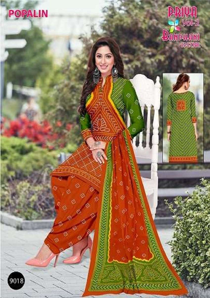 Priya Bandhani Special Popalin Vol-2 – Dress Material