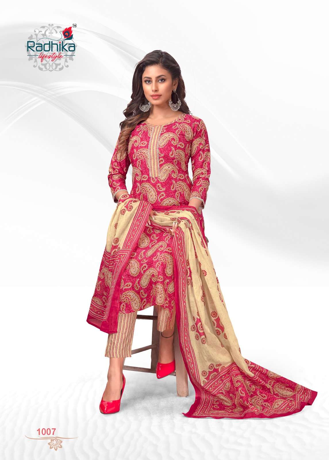 RADHIKA LIFE STYLE   Rang munch vol-1 Cotoon Kurti Wholesale catalog