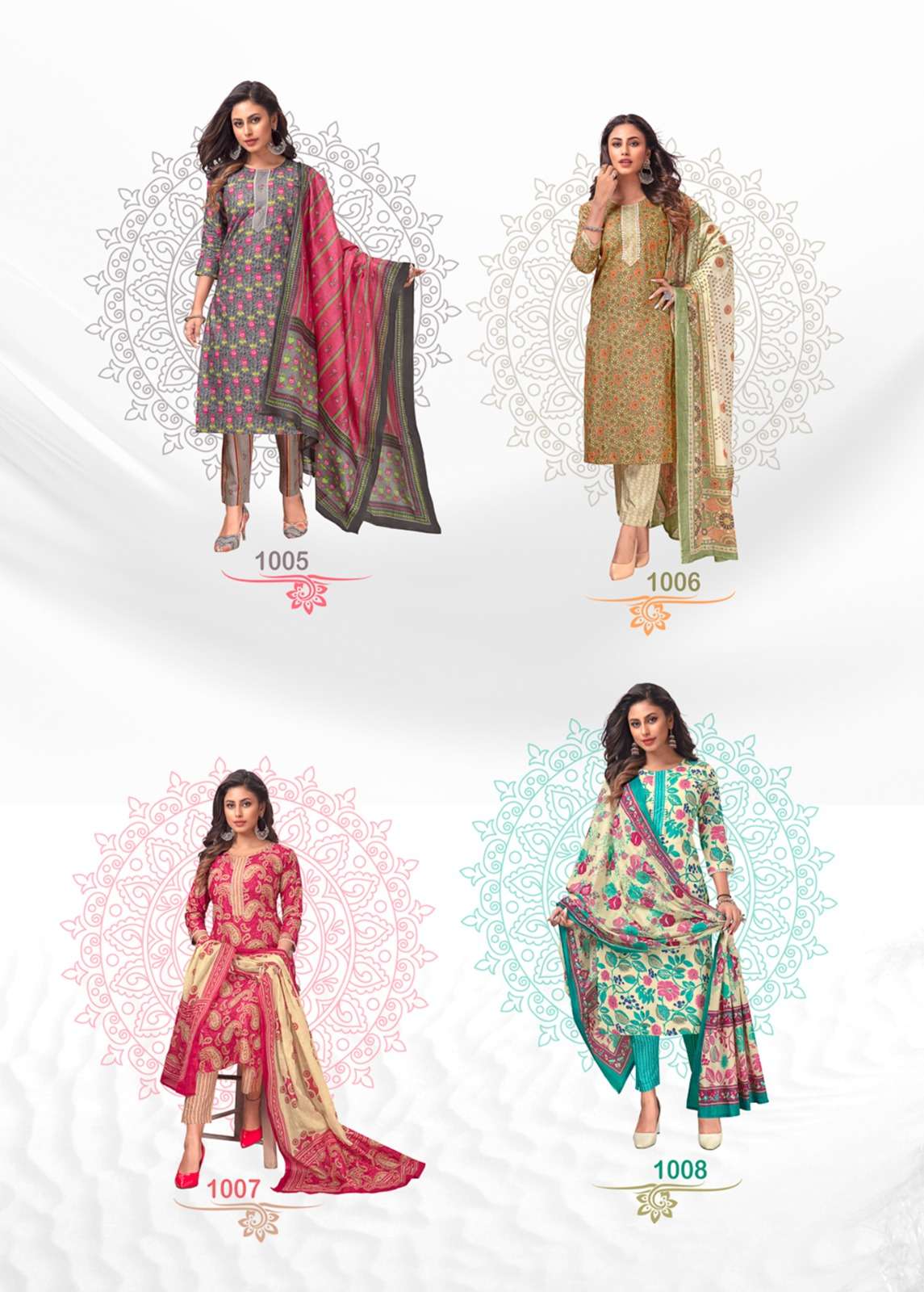 RADHIKA LIFE STYLE   Rang munch vol-1 Cotoon Kurti Wholesale catalog