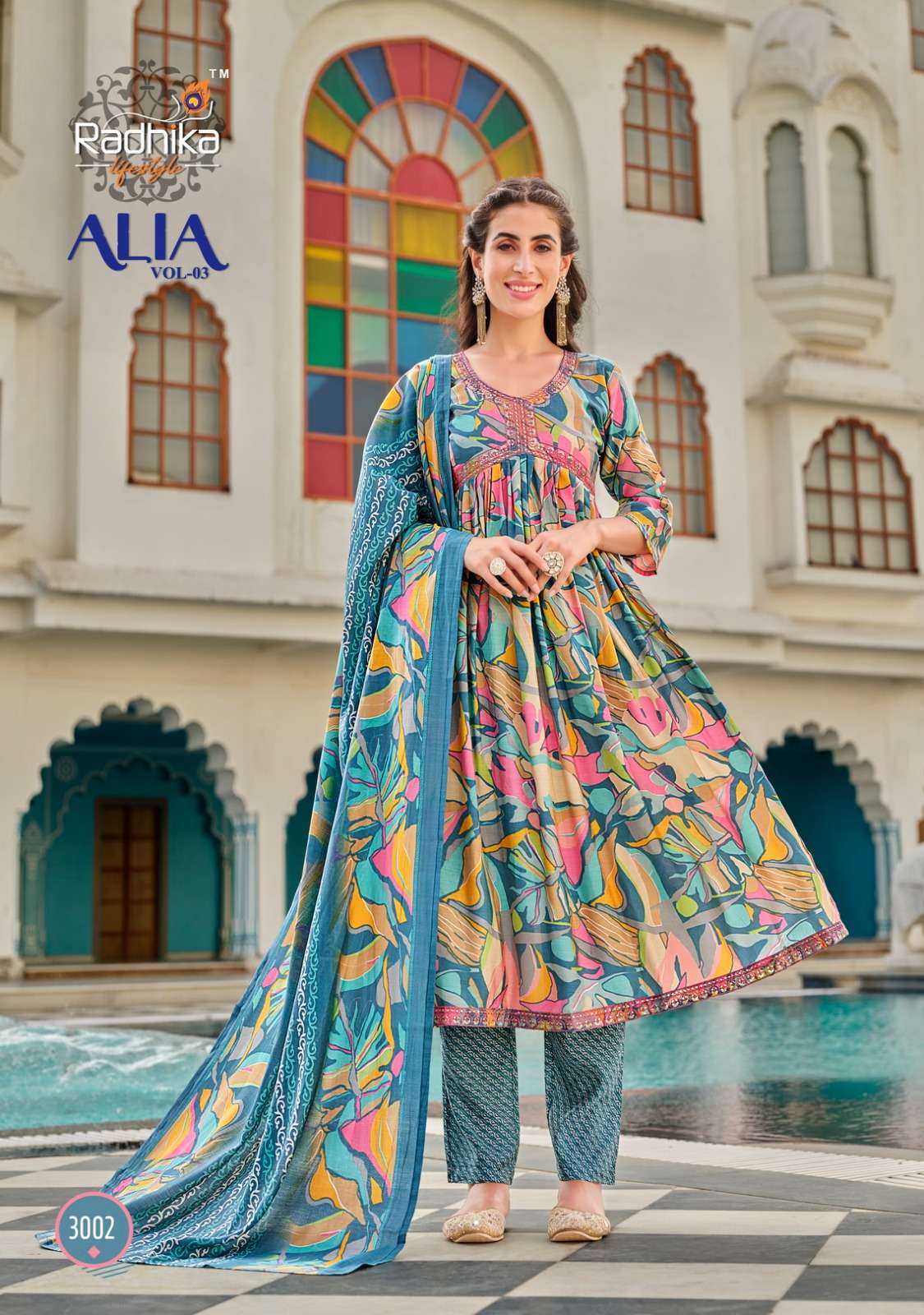 RADHIKA LIFE STYLE Vol-3 Alia CUT GOWN Kurti Wholesale catalog