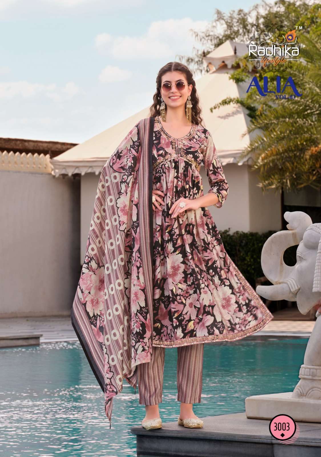 RADHIKA LIFE STYLE Vol-3 Alia CUT GOWN Kurti Wholesale catalog
