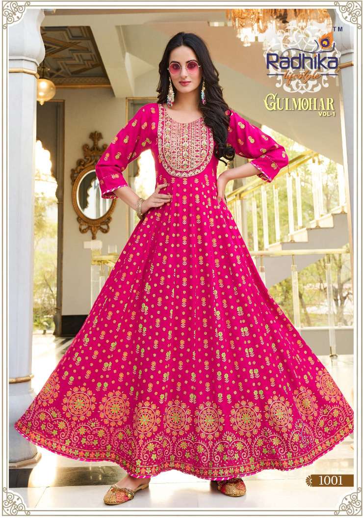 RADHIKA lifestyle GULMOHAR VOL 1 Kurti Wholesale catalog