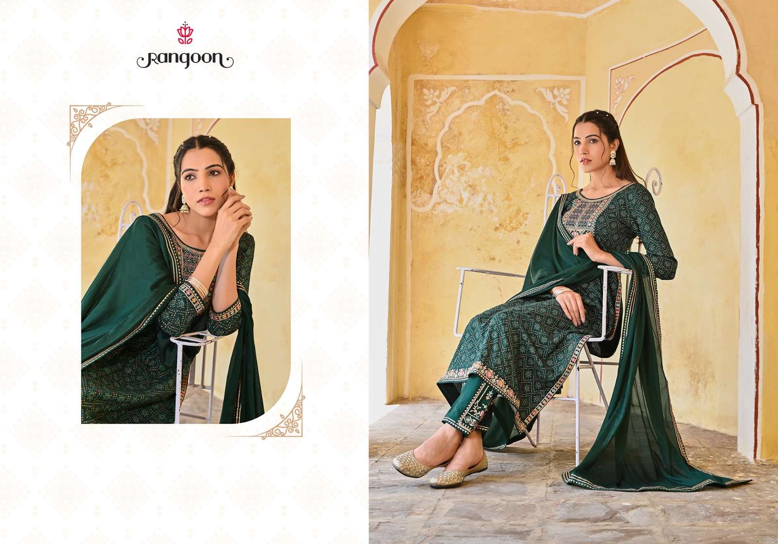 Rangoon BANDHEJ Naira Cut Kurti Wholesale catalog