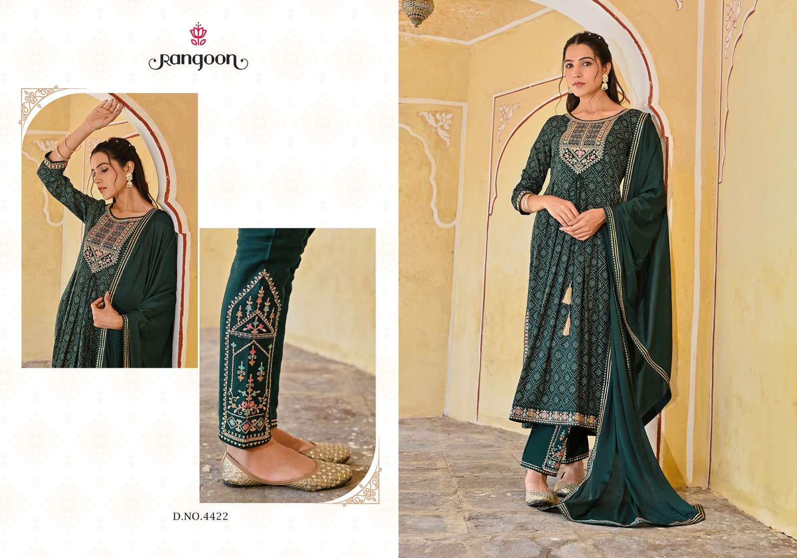 Rangoon BANDHEJ Naira Cut Kurti Wholesale catalog