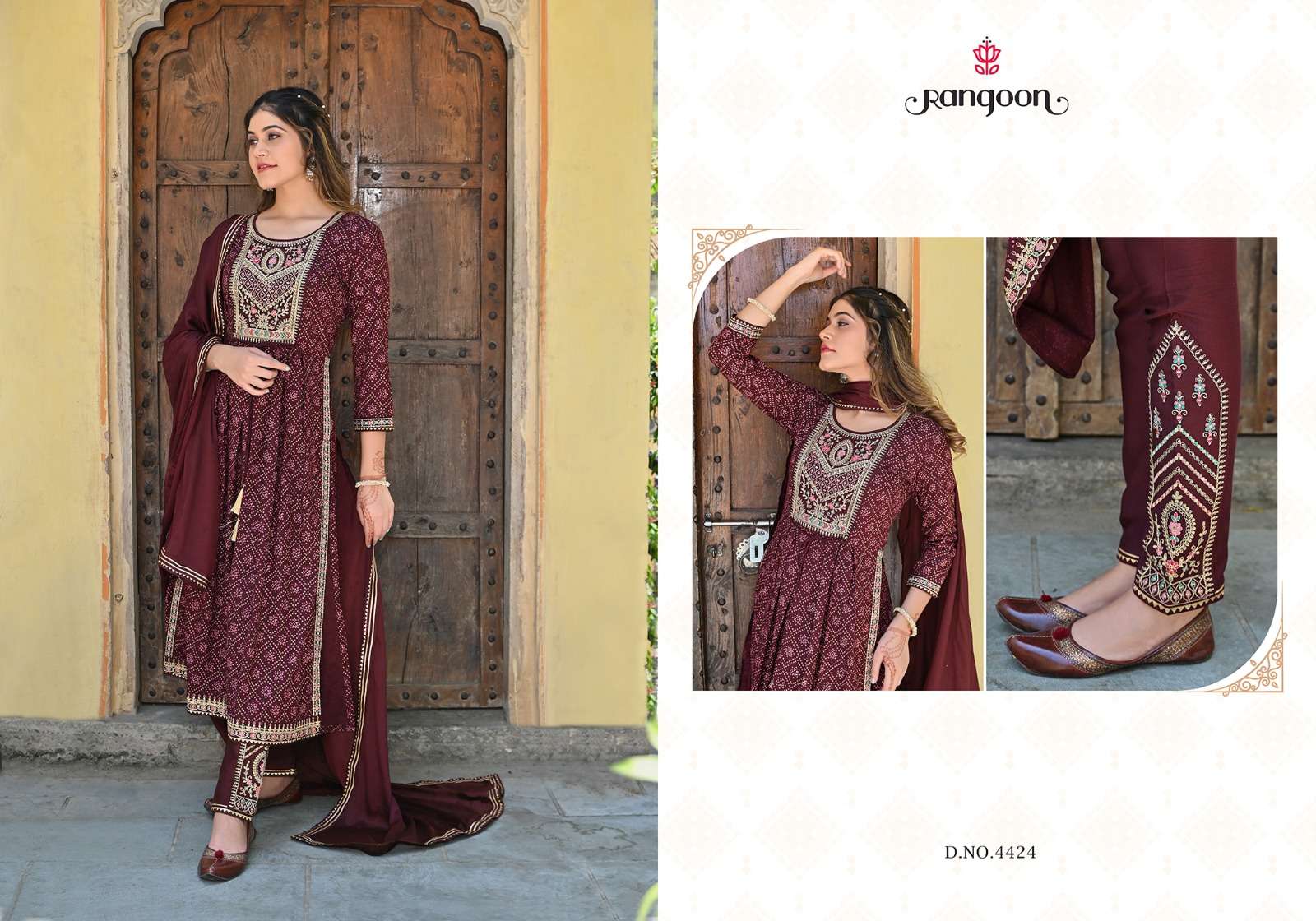 Rangoon BANDHEJ Naira Cut Kurti Wholesale catalog