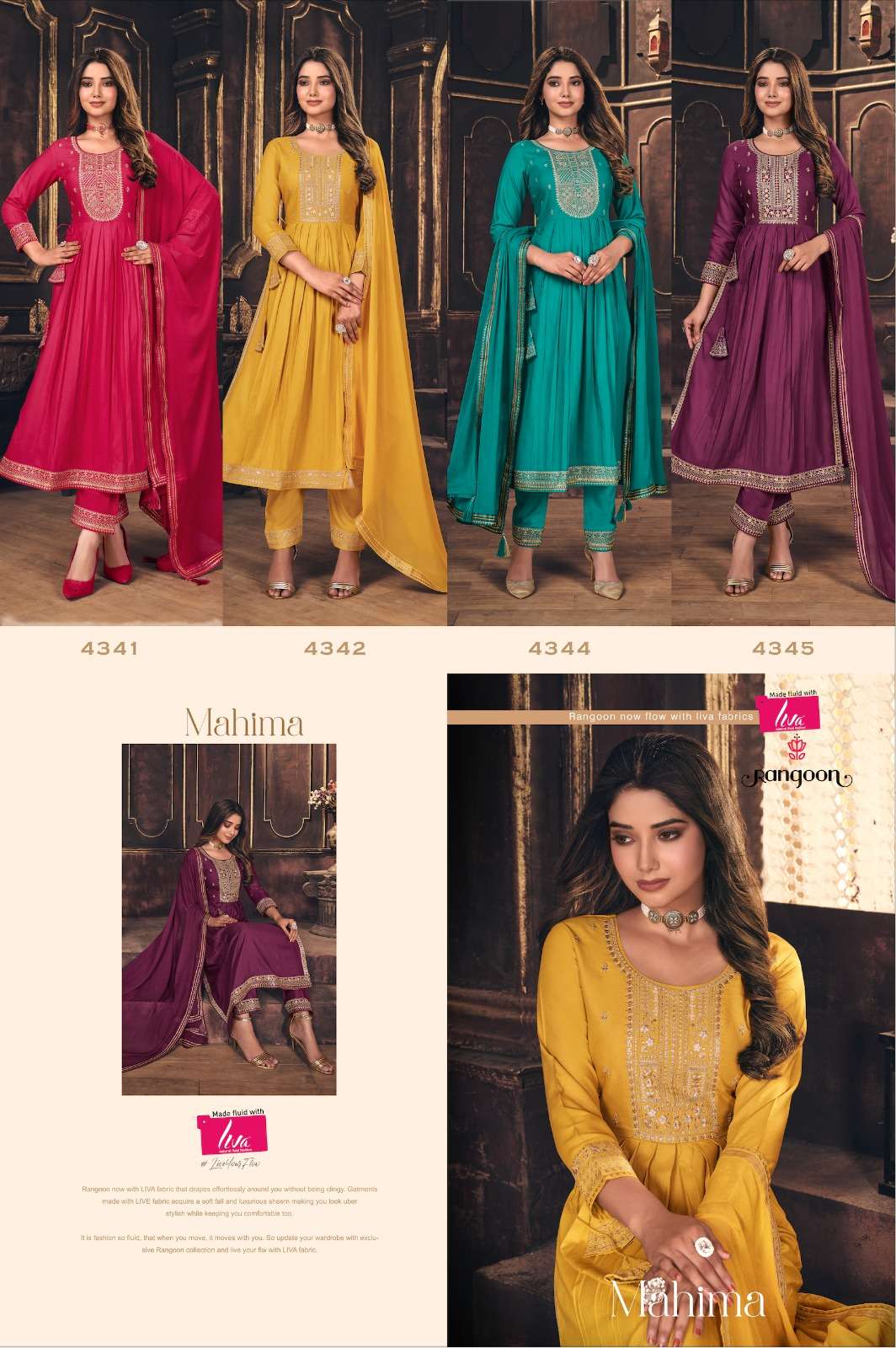 Rangoon MAHIMA Naira Cut Kurti Wholesale catalog