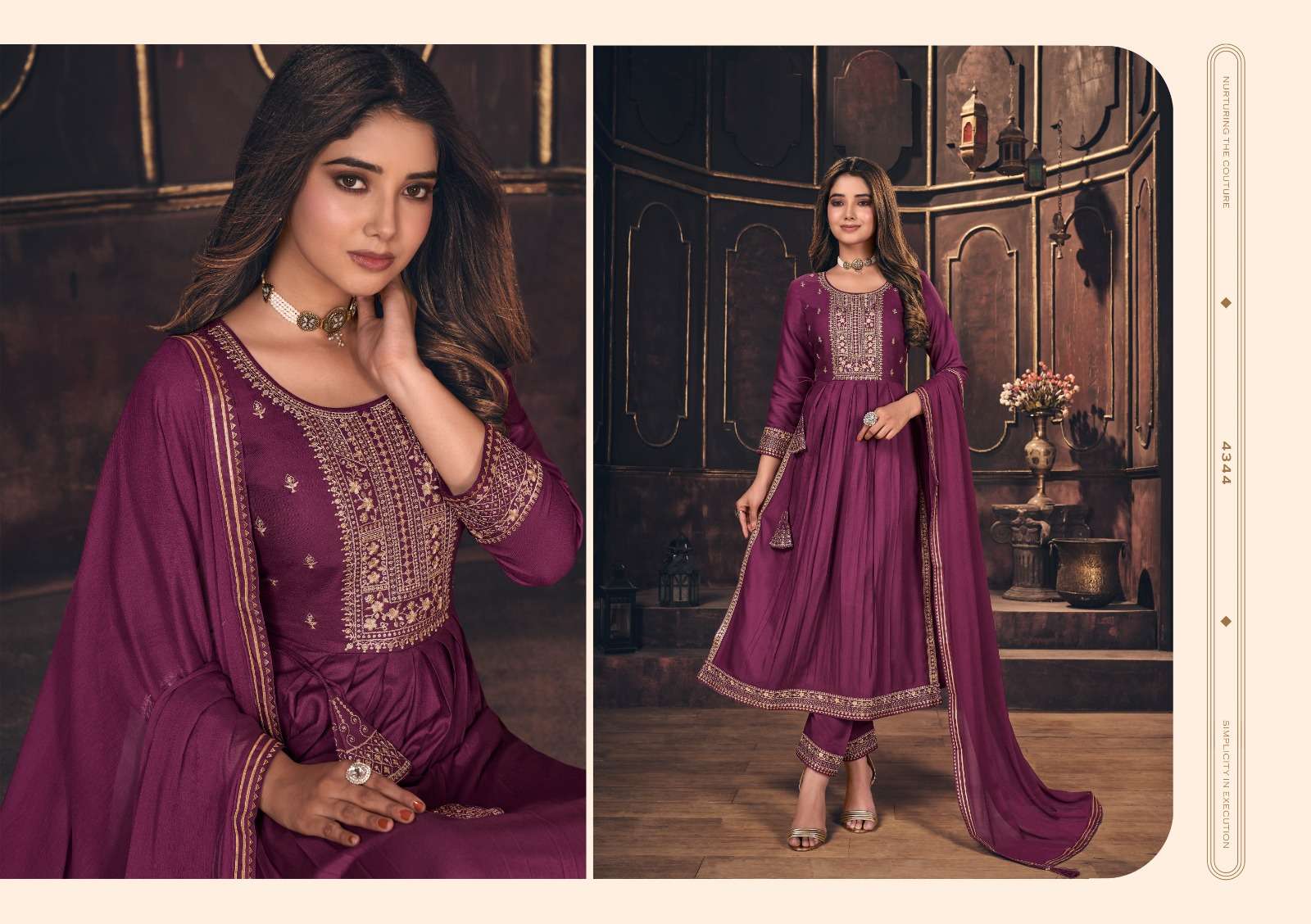 Rangoon MAHIMA Naira Cut Kurti Wholesale catalog