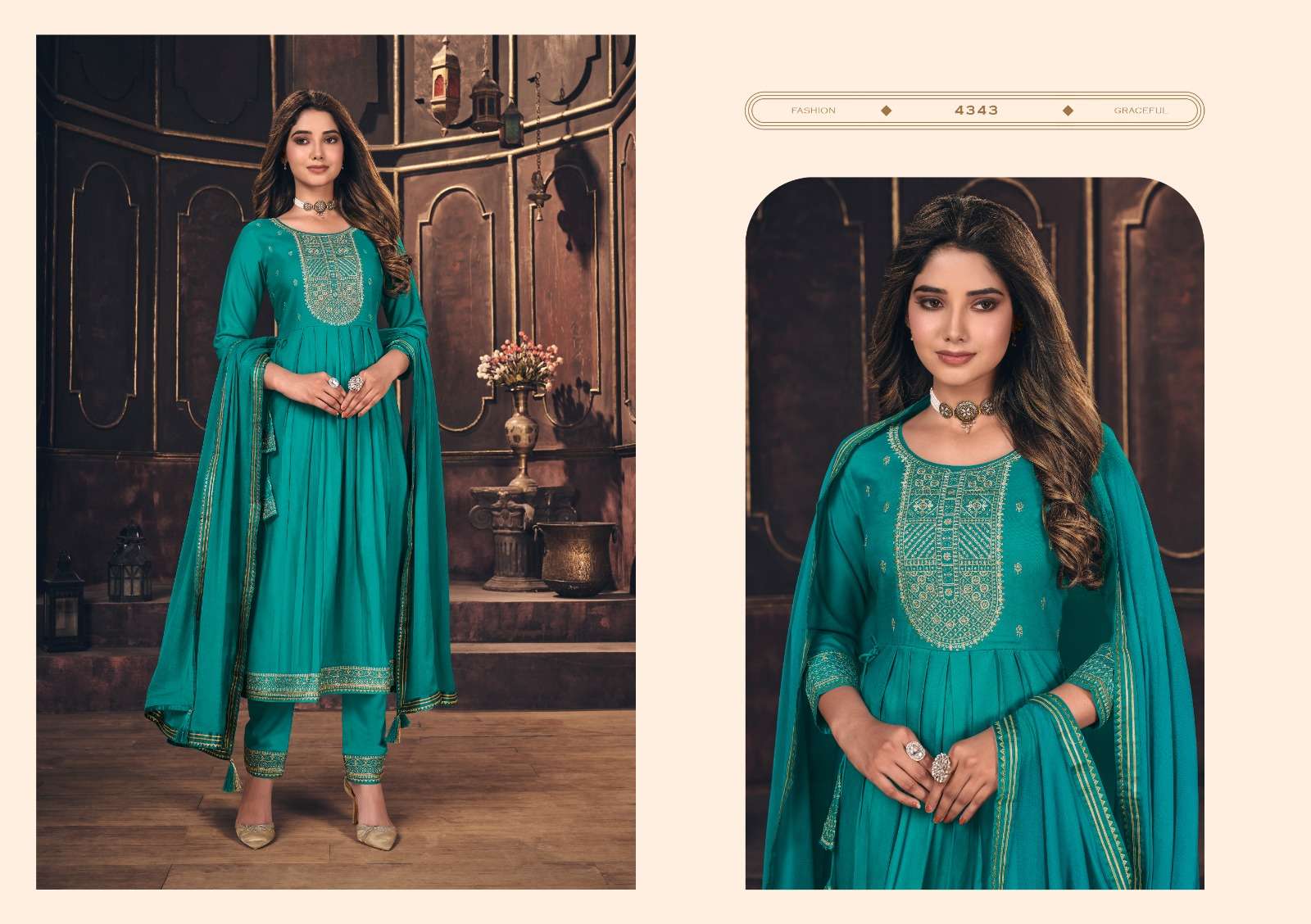 Rangoon MAHIMA Naira Cut Kurti Wholesale catalog