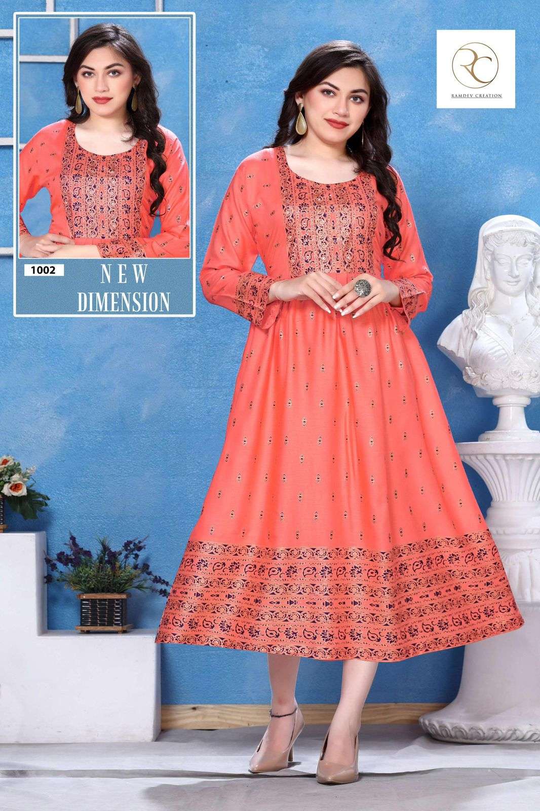 RC LAKME VOL.2 Ghera Manual Sequence Work Kurti Wholesale catalog