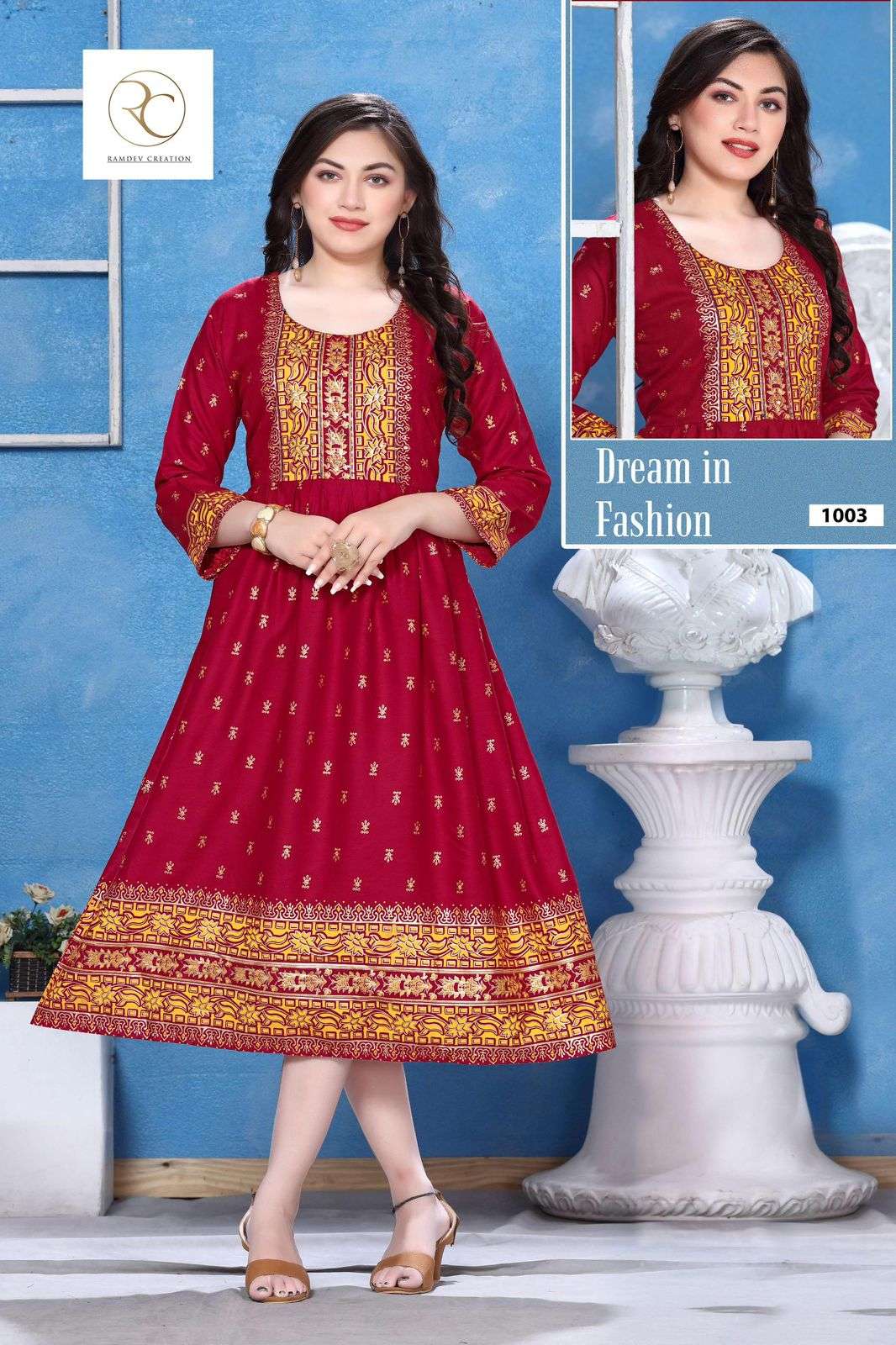 RC LAKME VOL.2 Ghera Manual Sequence Work Kurti Wholesale catalog