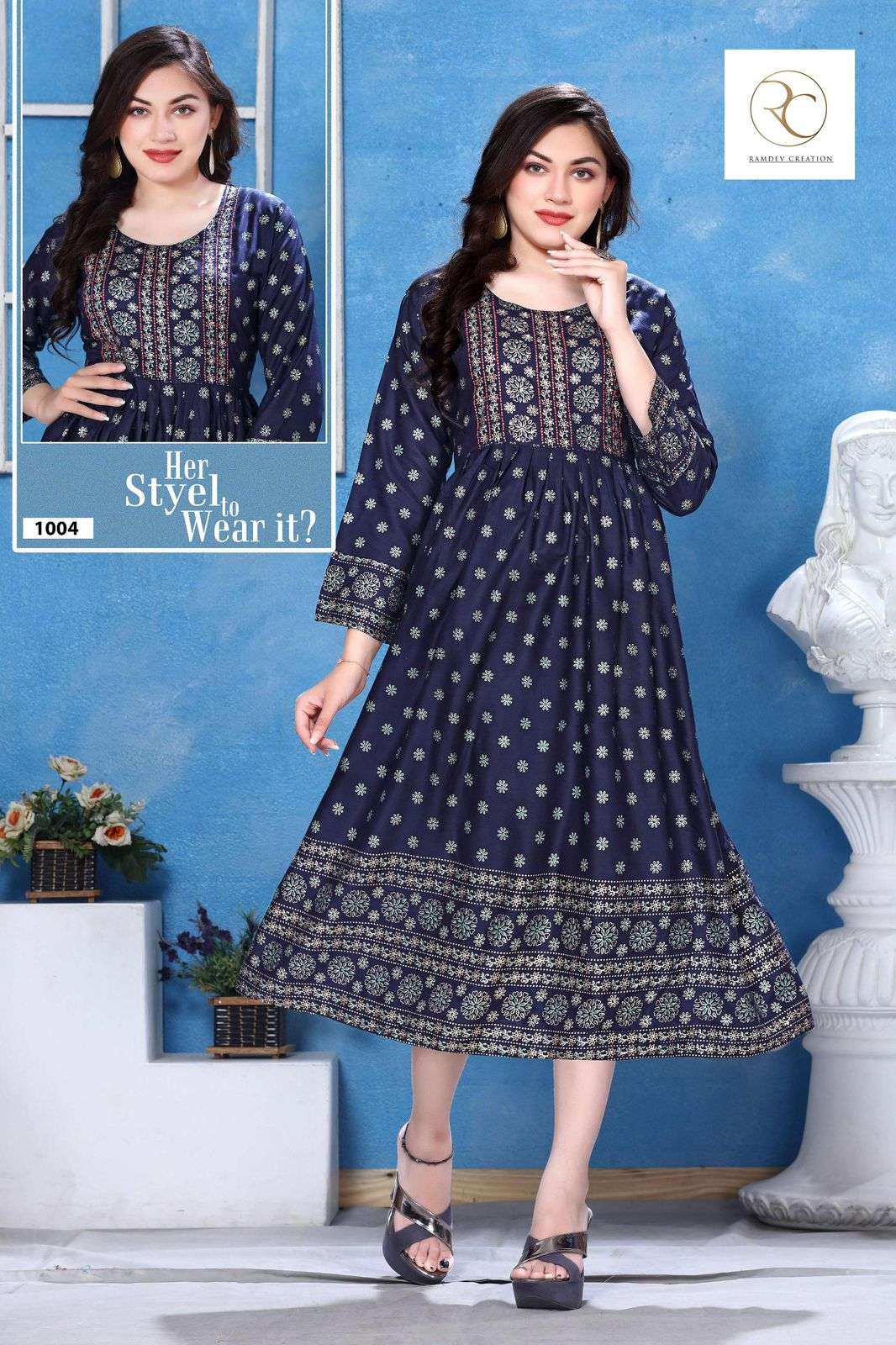 RC LAKME VOL.2 Ghera Manual Sequence Work Kurti Wholesale catalog