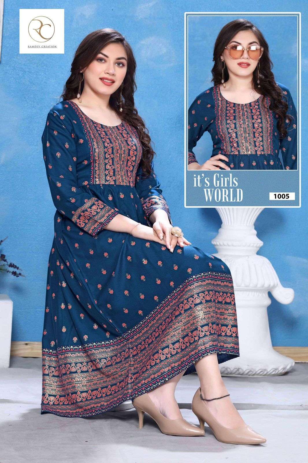 RC LAKME VOL.2 Ghera Manual Sequence Work Kurti Wholesale catalog