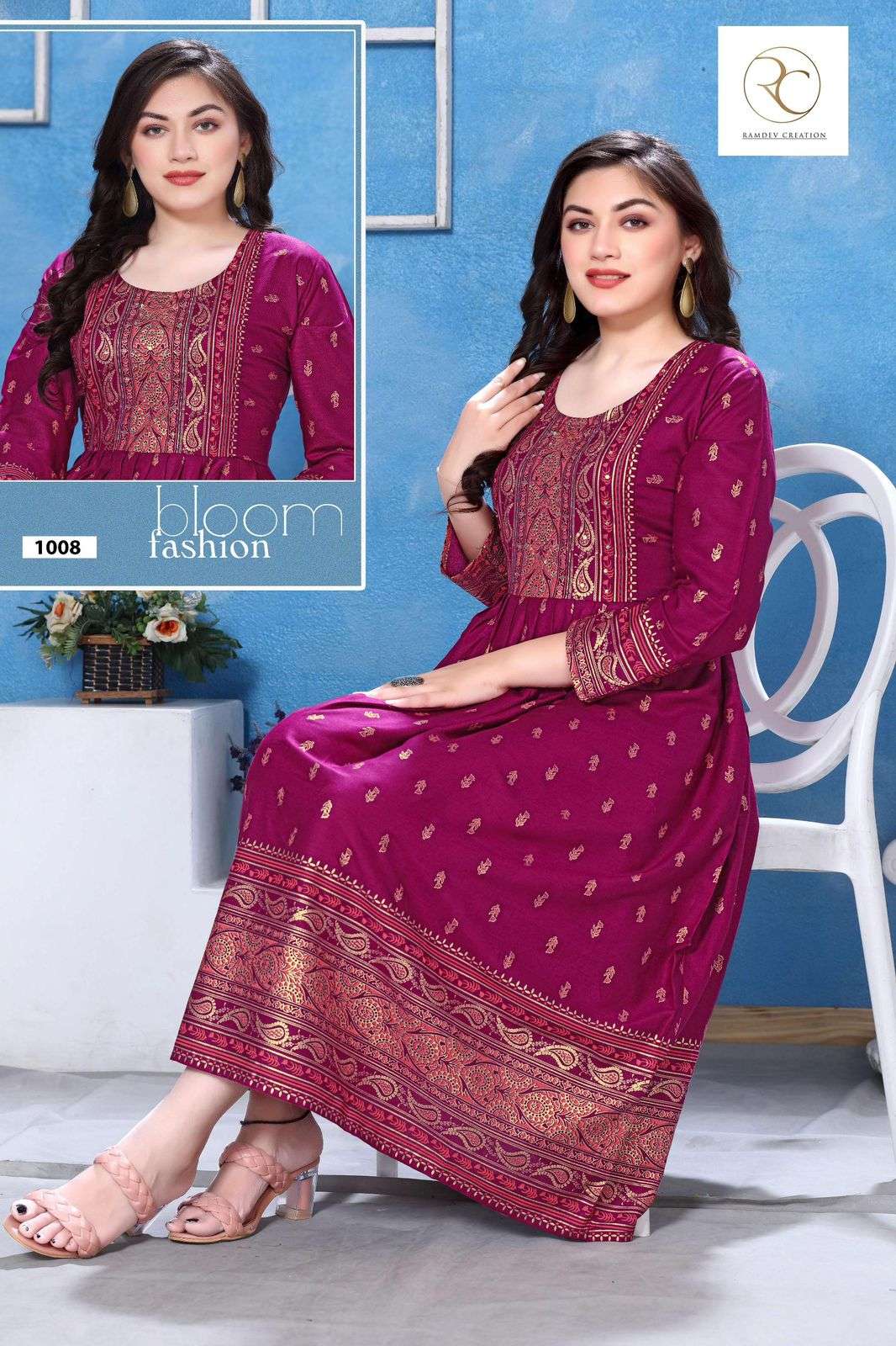 RC LAKME VOL.2 Ghera Manual Sequence Work Kurti Wholesale catalog