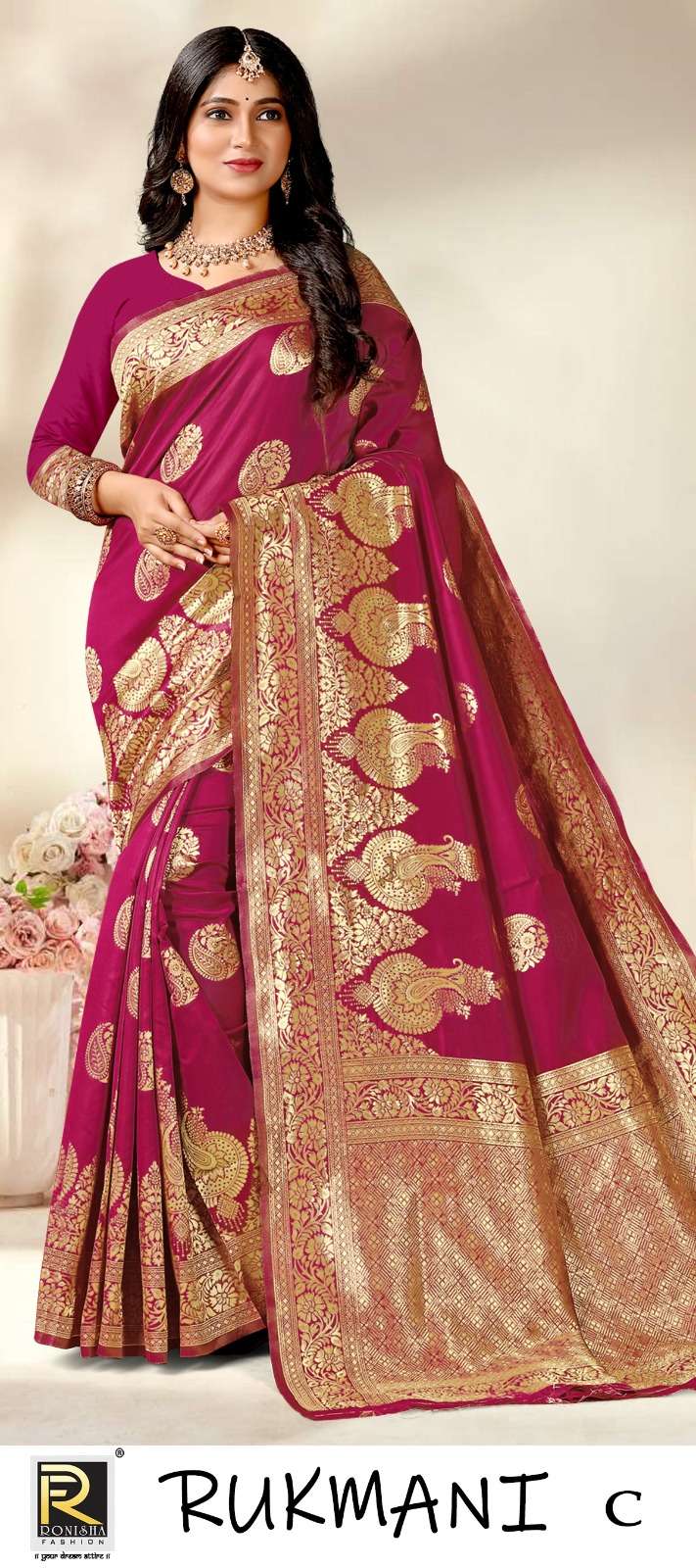 RUKMANI  BY RONISHA SAREE SILK FABRICS SUPER HIT COLLECTION 