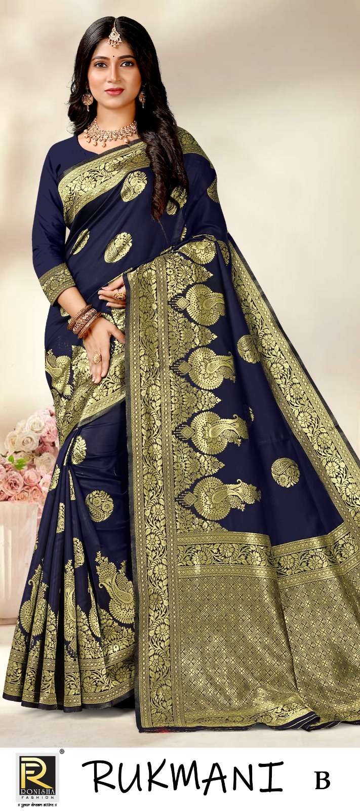 RUKMANI  BY RONISHA SAREE SILK FABRICS SUPER HIT COLLECTION 