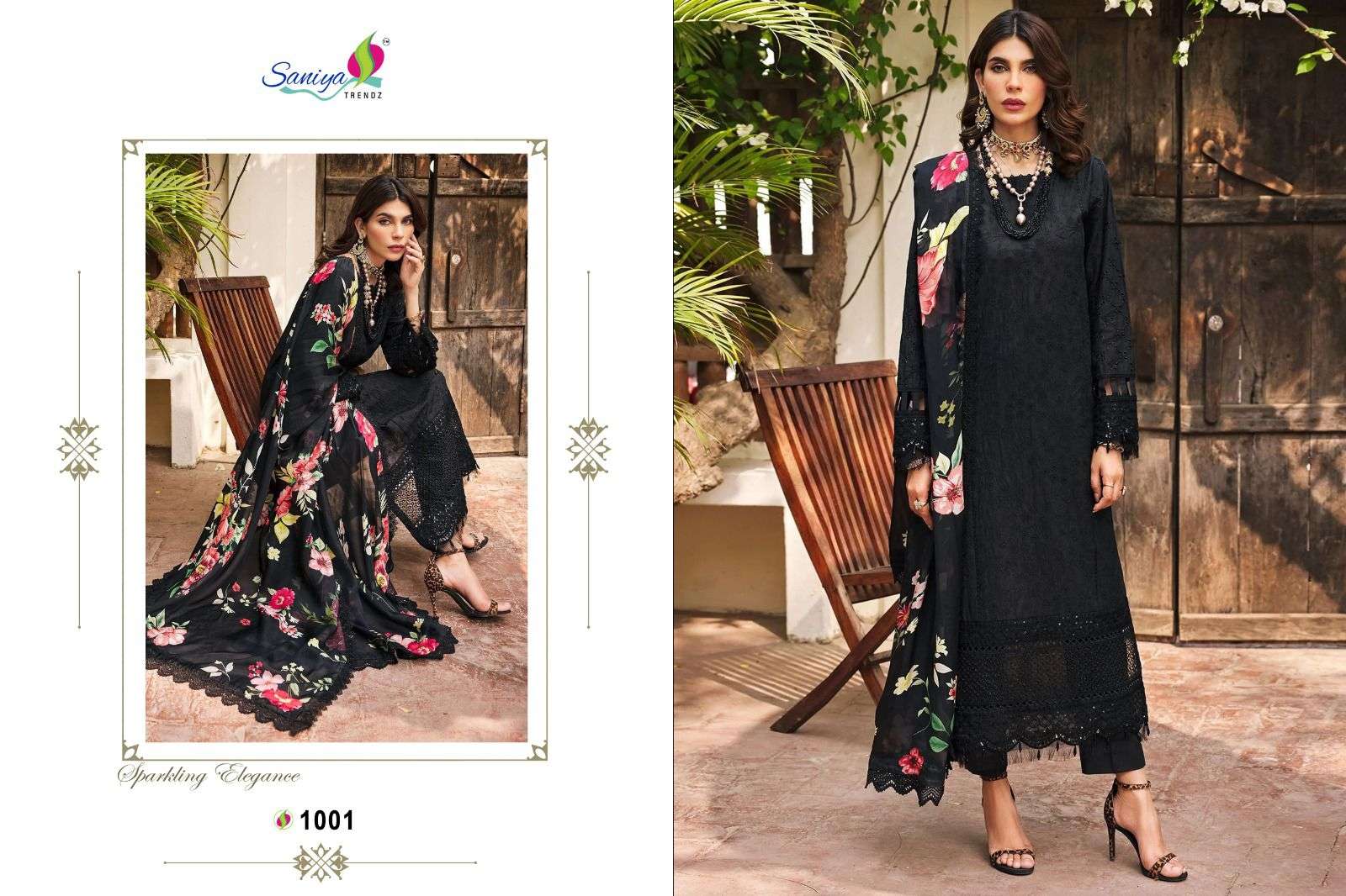 Saniya Motifz Vol 1 Cambric Cotton Pakistani Salwar Suits Wholesale catalog