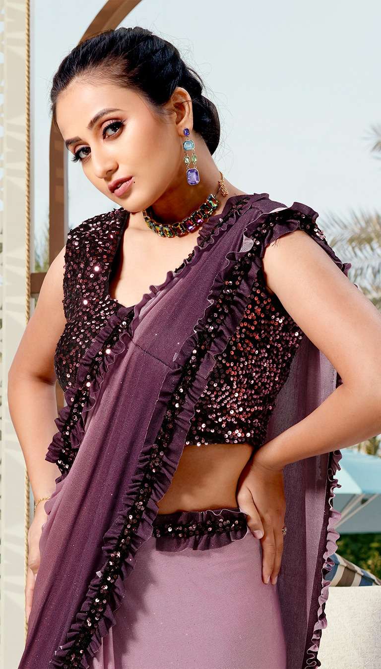 SAREE 101714  IMPORTED SEQUIN WORK Wholesale catalog