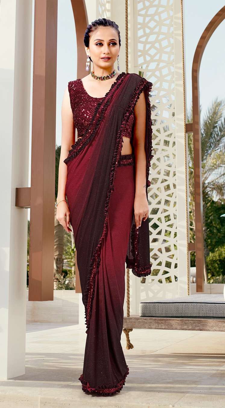 SAREE 101714  IMPORTED SEQUIN WORK Wholesale catalog