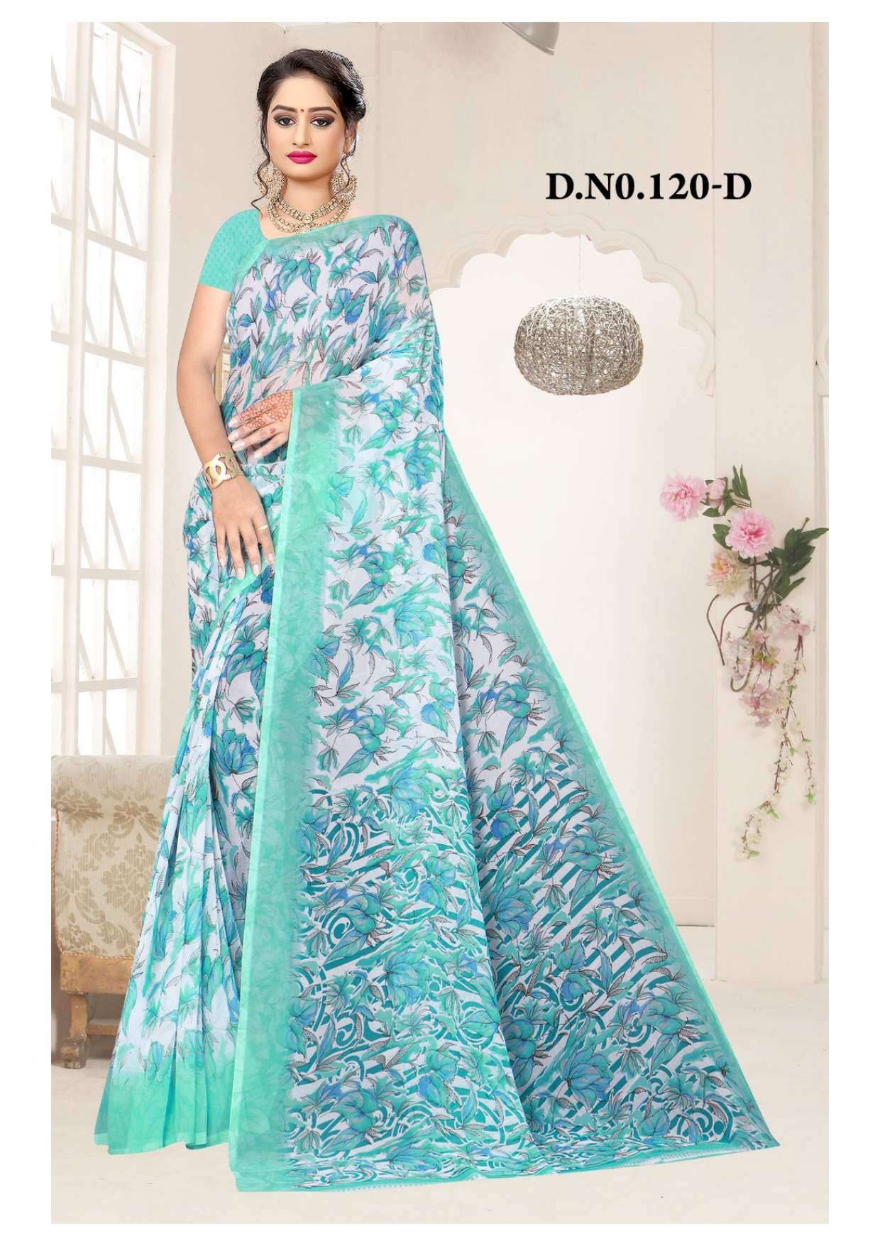 Saroj Floral Combo-1 Casual Georgette Printed Saree Wholesale catalog