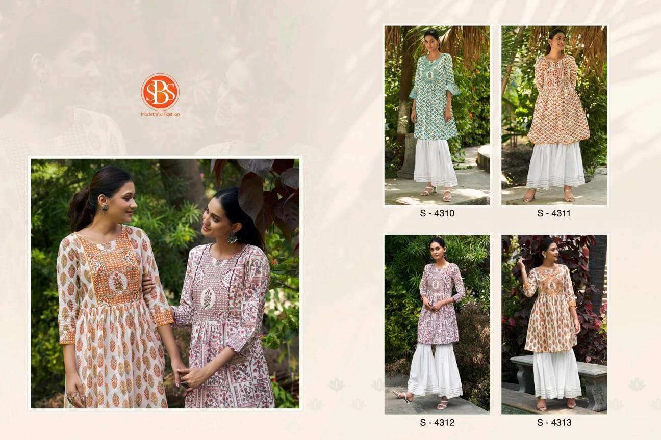 SBS DARSHITA Cotton Kurti Wholesale catalog