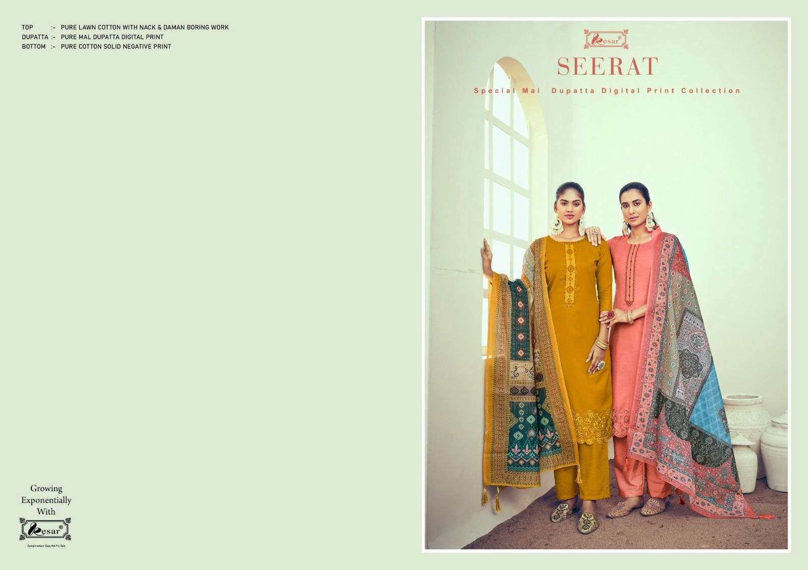 SEERAT PURE LAWN COTTON Kurti Wholesale catalog