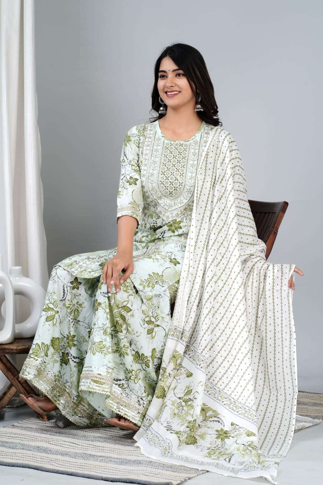 Sharara Reyon vol-1 White Kurti Wholesale catalog