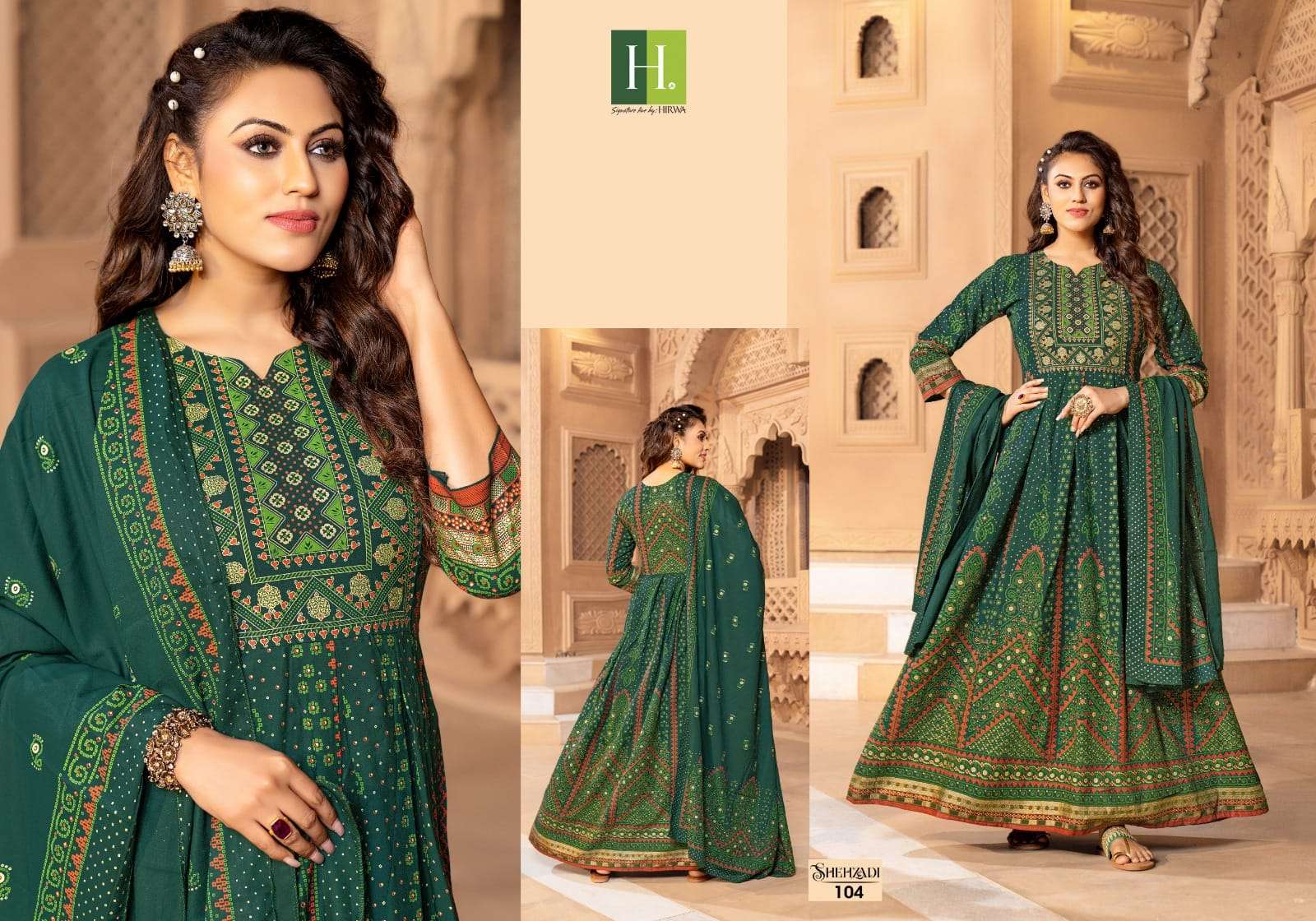 Shehzadi Rayon Foil Prints Kurti Wholesale catalog
