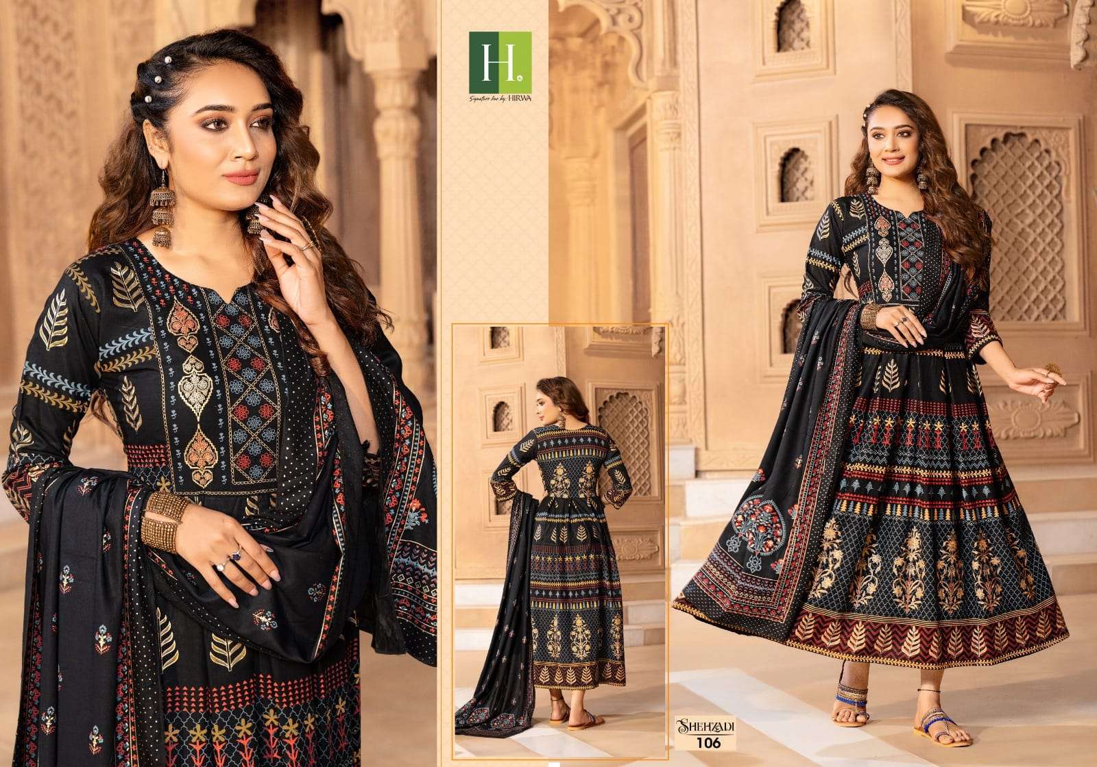 Shehzadi Rayon Foil Prints Kurti Wholesale catalog