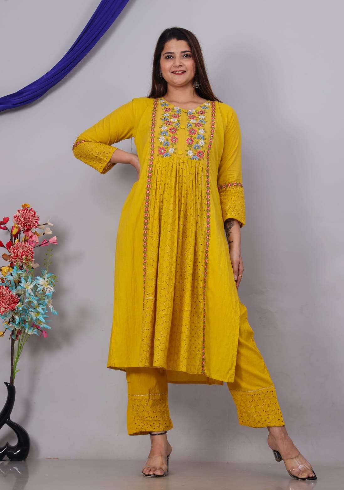 Shiffali Vol - 1 Cotton Nyra cut Kurti Wholesale catalog