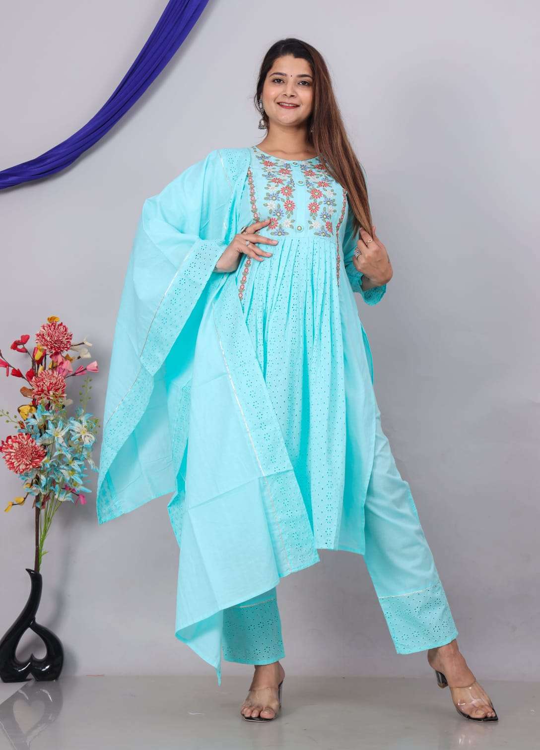 Shiffali Vol - 2 Cotton Nyra cut Kurti Wholesale catalog