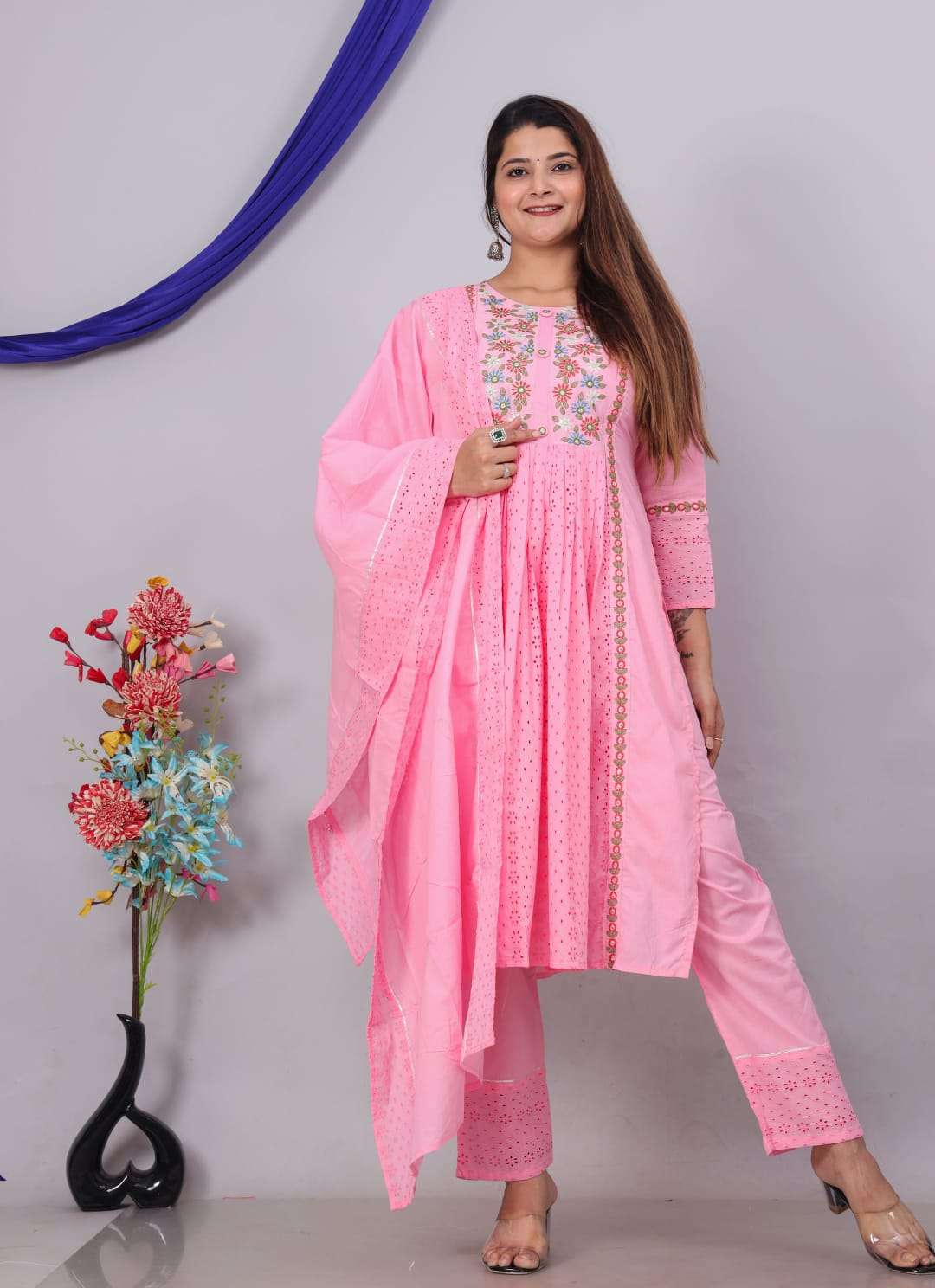 Shiffali Vol - 3 Cotton Nyra cut Kurti Wholesale catalog