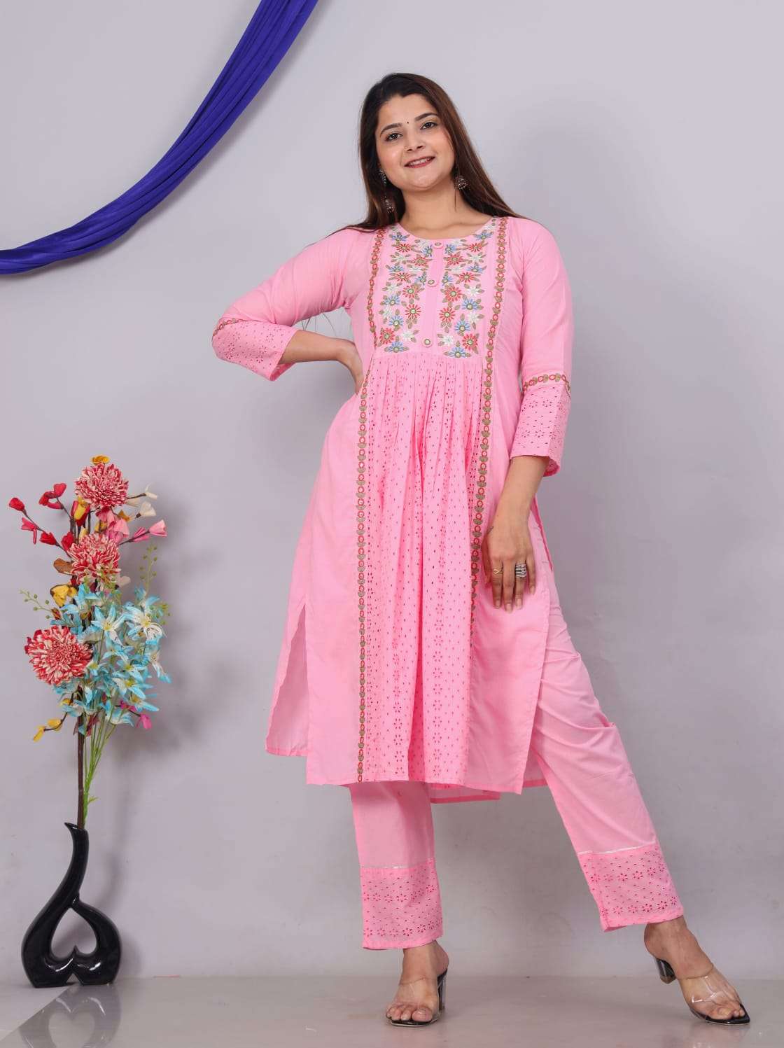 Shiffali Vol - 3 Cotton Nyra cut Kurti Wholesale catalog