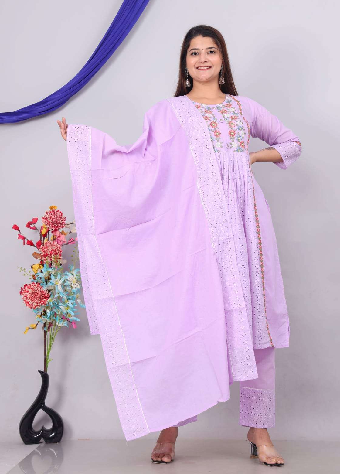 Shiffali Vol - 4 Cotton Nyra cut Kurti Wholesale catalog