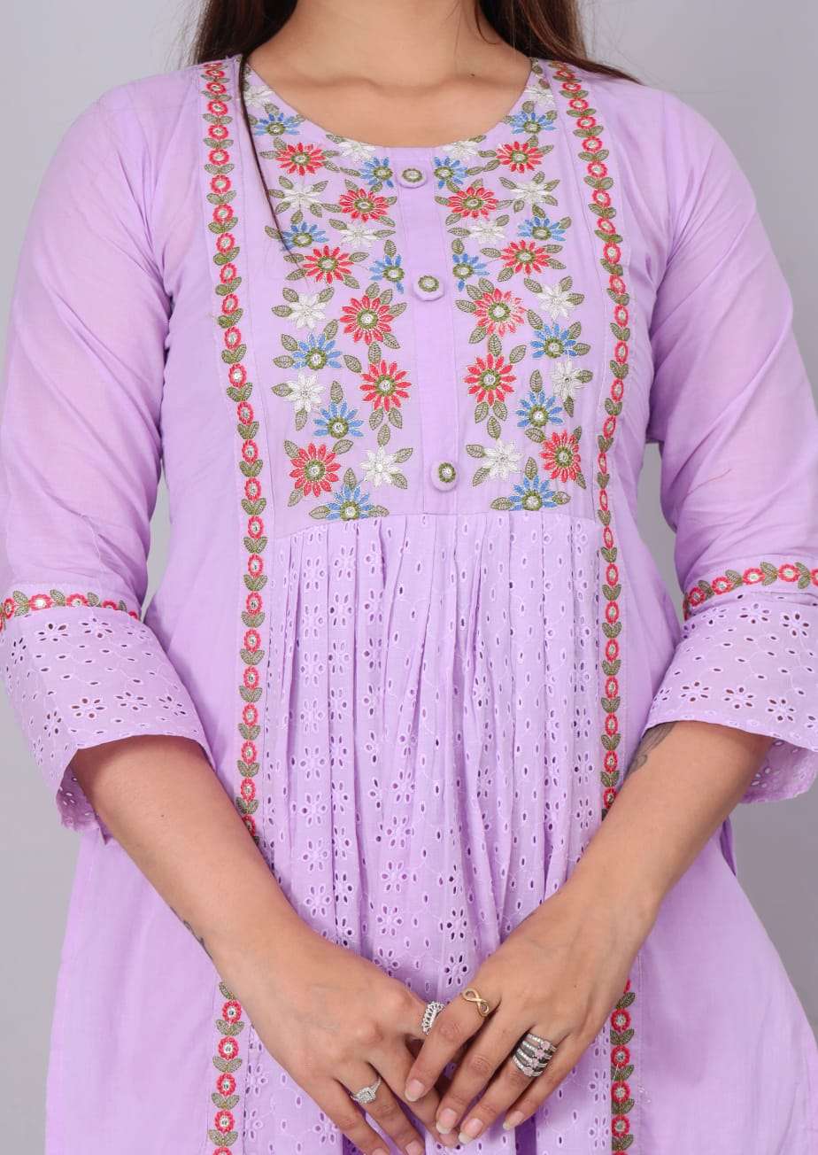 Shiffali Vol - 4 Cotton Nyra cut Kurti Wholesale catalog