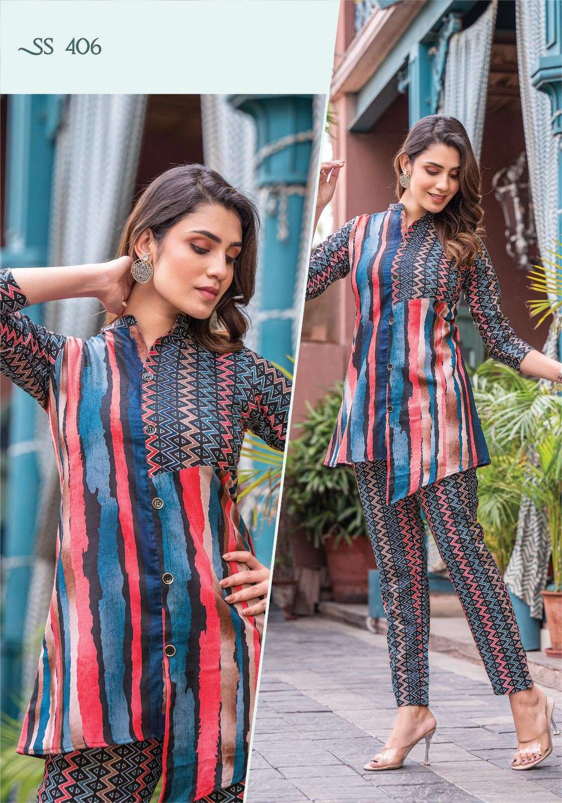 SHO-SHAA VOL.04 CORD-SETS KURTI WHOLESALE CATALOG