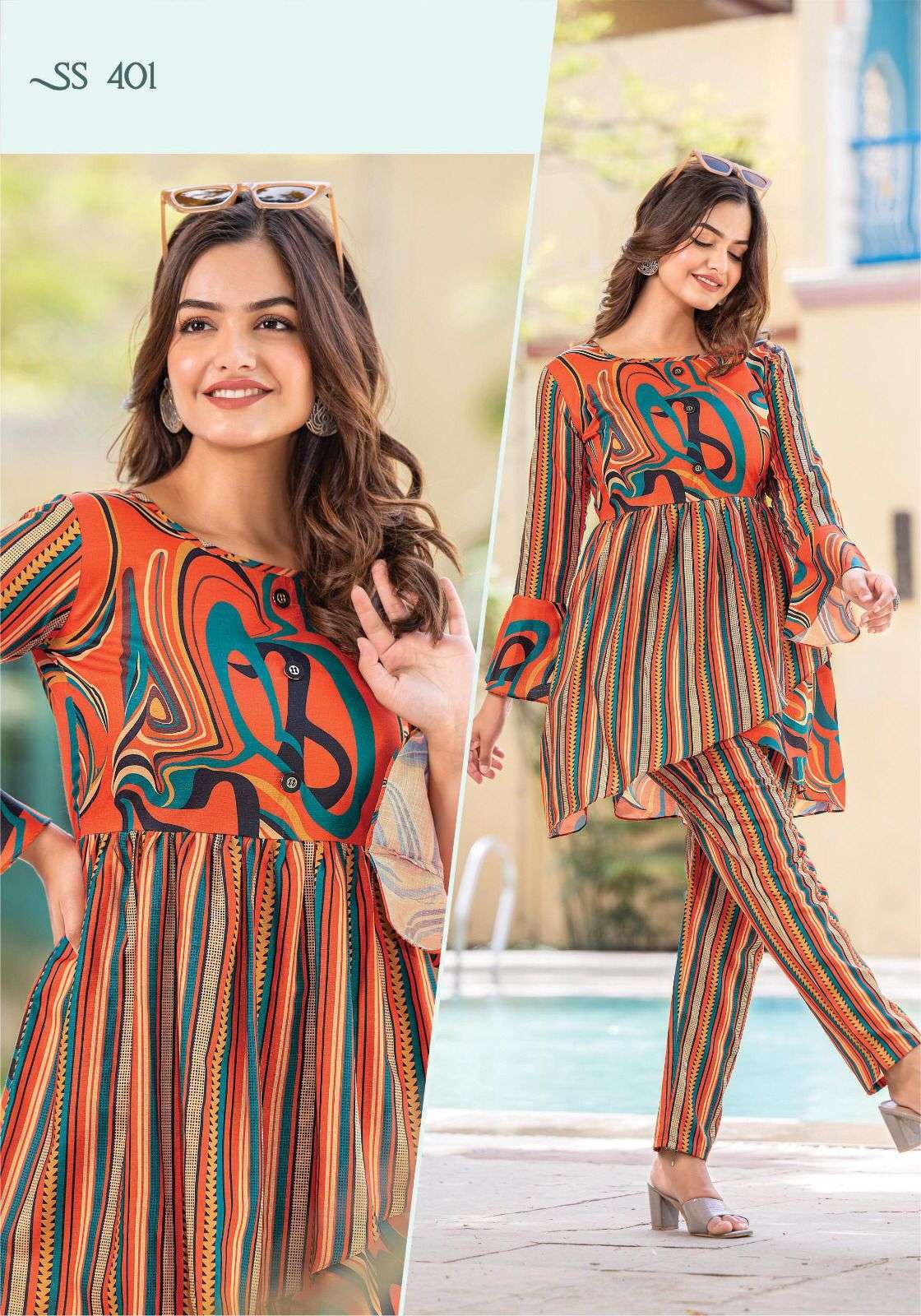 SHO-SHAA VOL.04 CORD-SETS KURTI WHOLESALE CATALOG