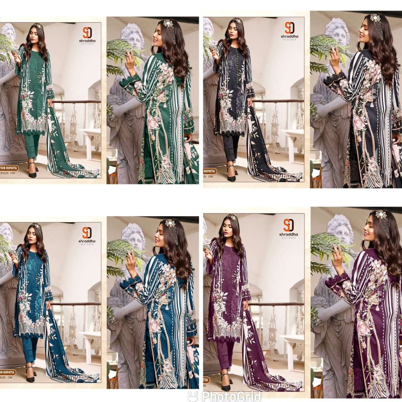 Shraddha Mahgul Hit Design Chiffon Dupatta Pakistani Suit Wholesale catalog
