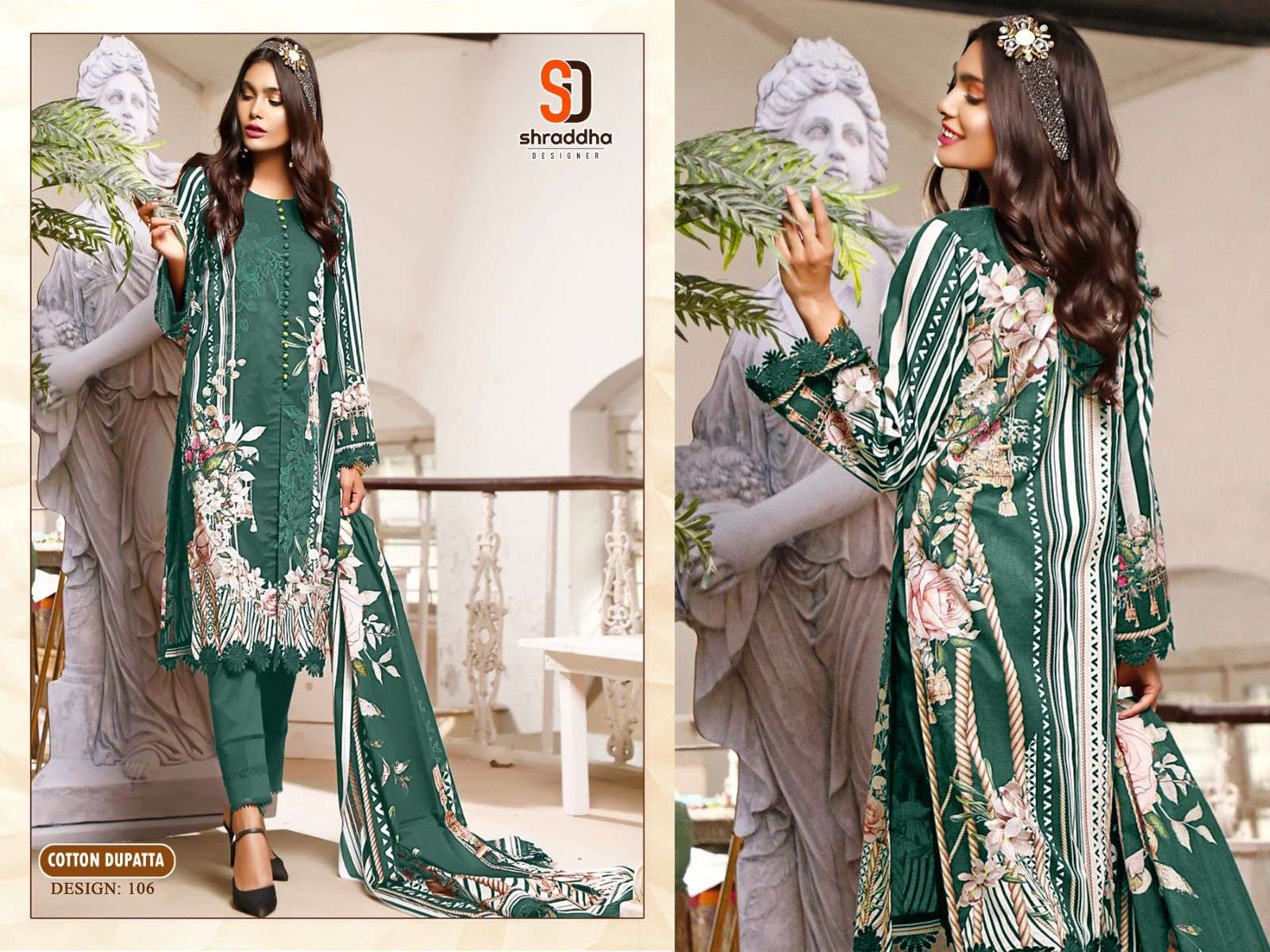 Shraddha Mahgul Hit Design Chiffon Dupatta Pakistani Suit Wholesale catalog