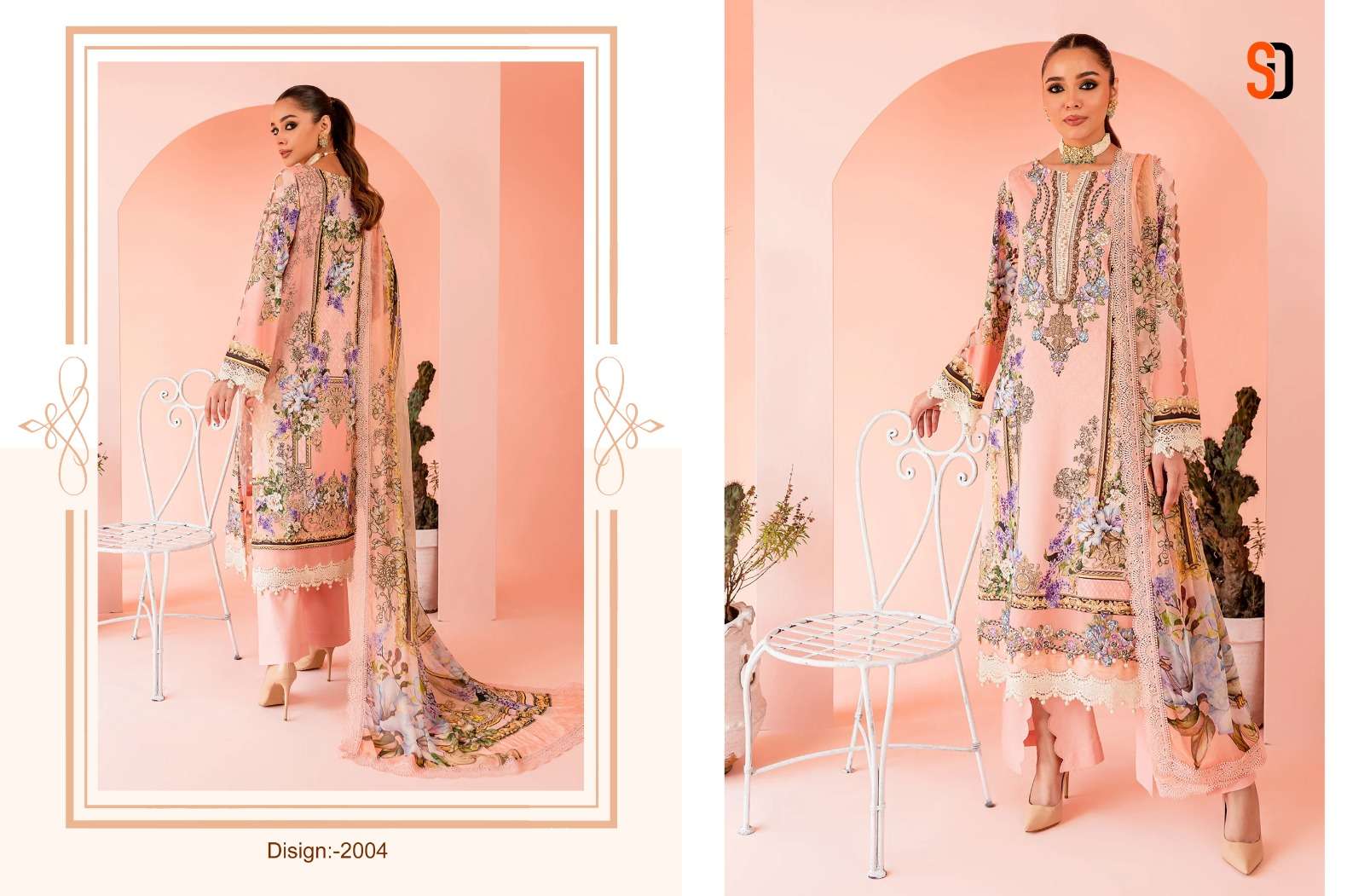 Shraddha Queen Court Vol 2 Chiffon Dupatta Pakistani Salwar Suits Wholesale catalog