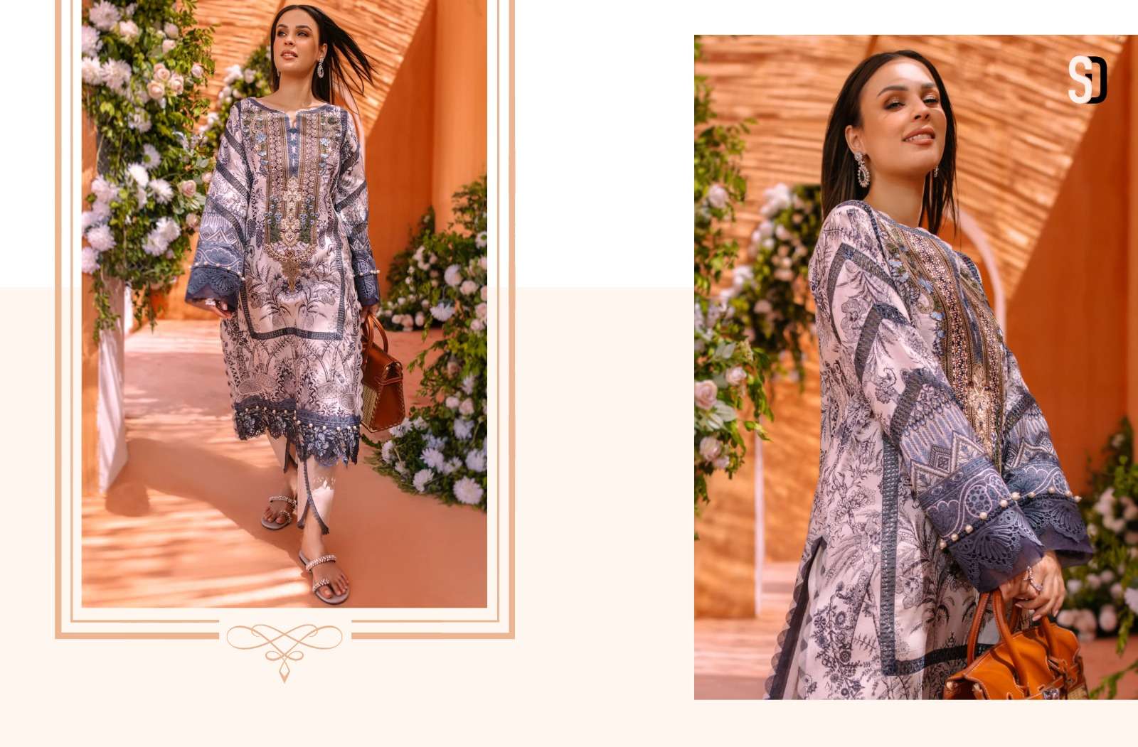 Shraddha Queen Court Vol 2 Chiffon Dupatta Pakistani Salwar Suits Wholesale catalog
