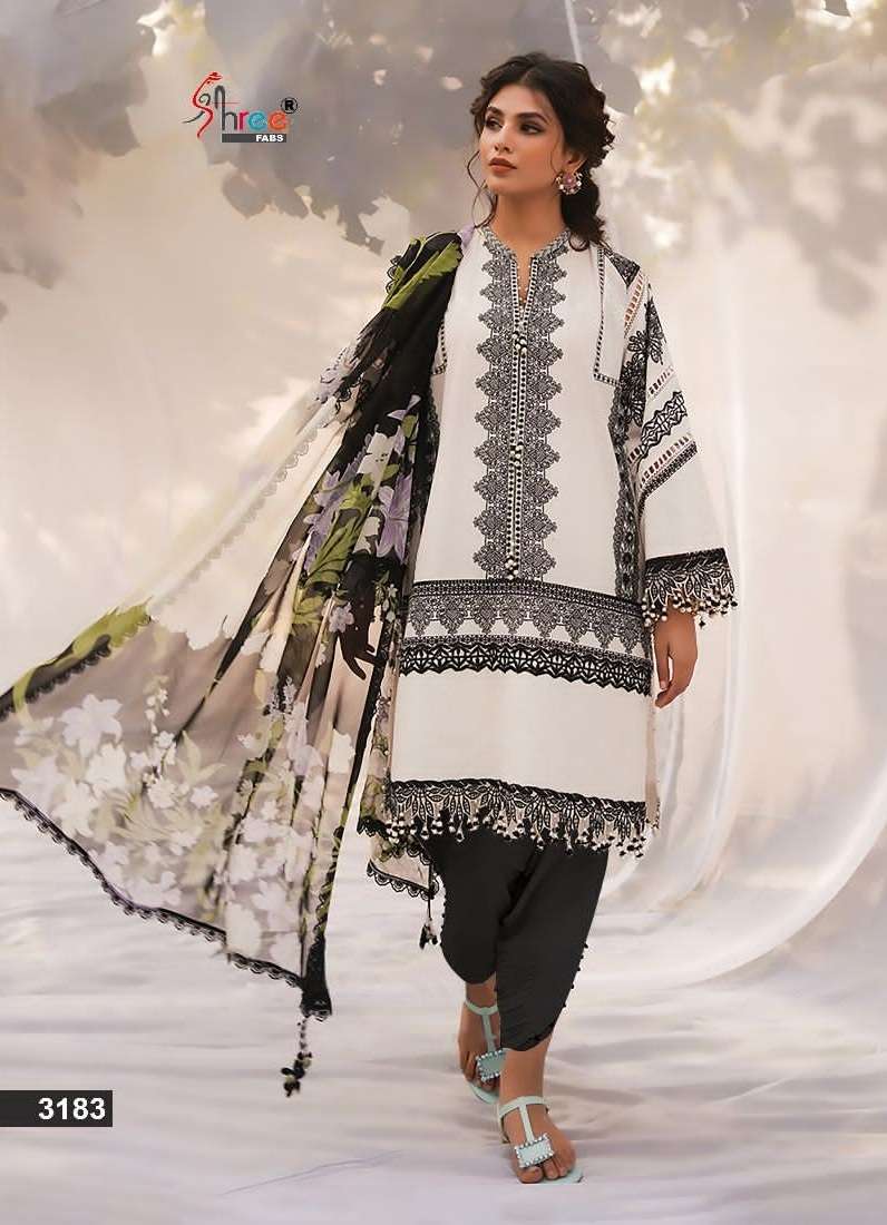 Shree Jade Solitaire Vol 3 Cotton Dupatta Pakistani Suits Wholesale catalog