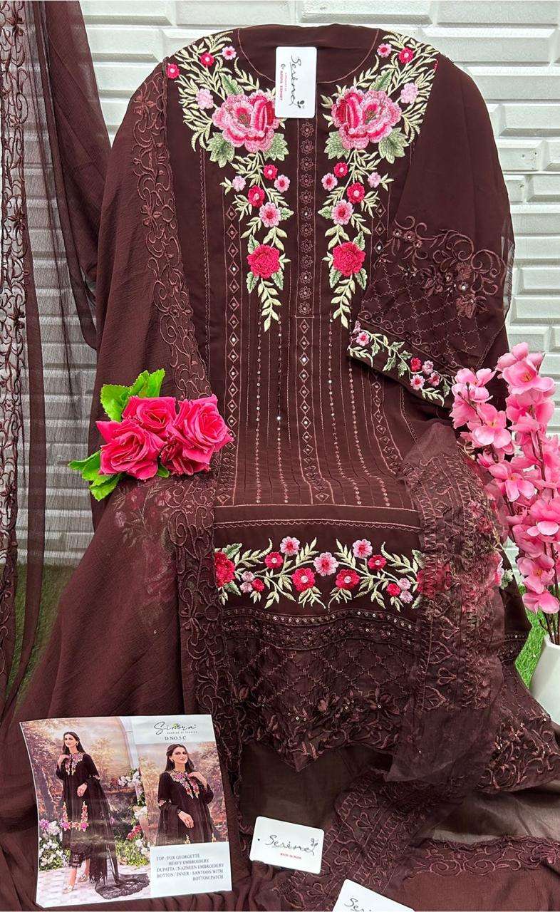 SIMRA D-5 C TO F FOX GEORGETTE HEAVY EMBROIDERED Salwar Kameez Wholesale catalog