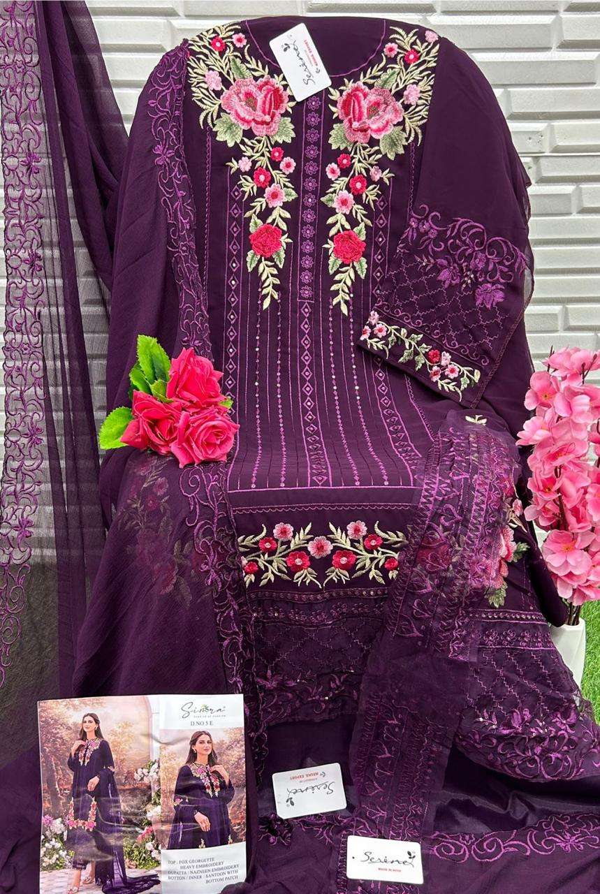 SIMRA D-5 C TO F FOX GEORGETTE HEAVY EMBROIDERED Salwar Kameez Wholesale catalog