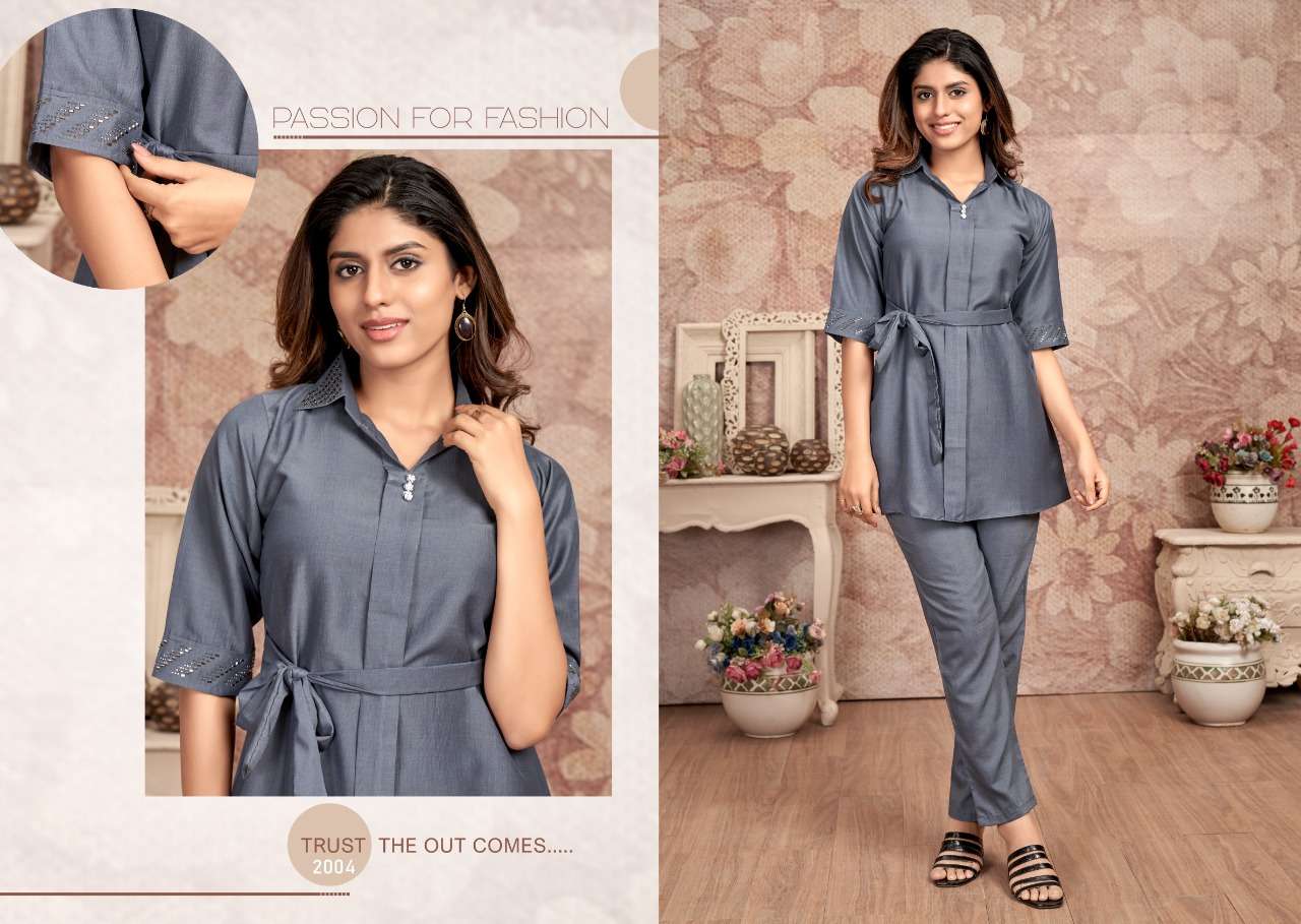 SOPHIA Coat pant set Kurti Wholesale catalog