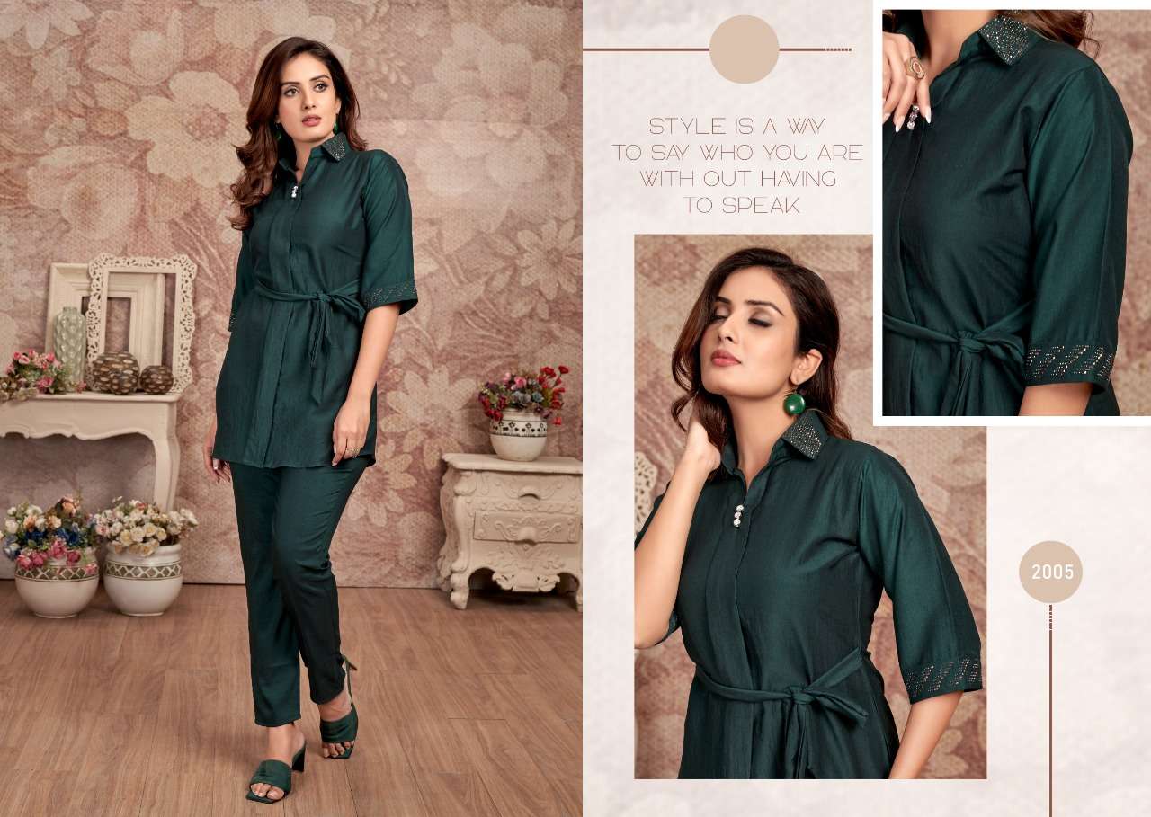 SOPHIA Coat pant set Kurti Wholesale catalog