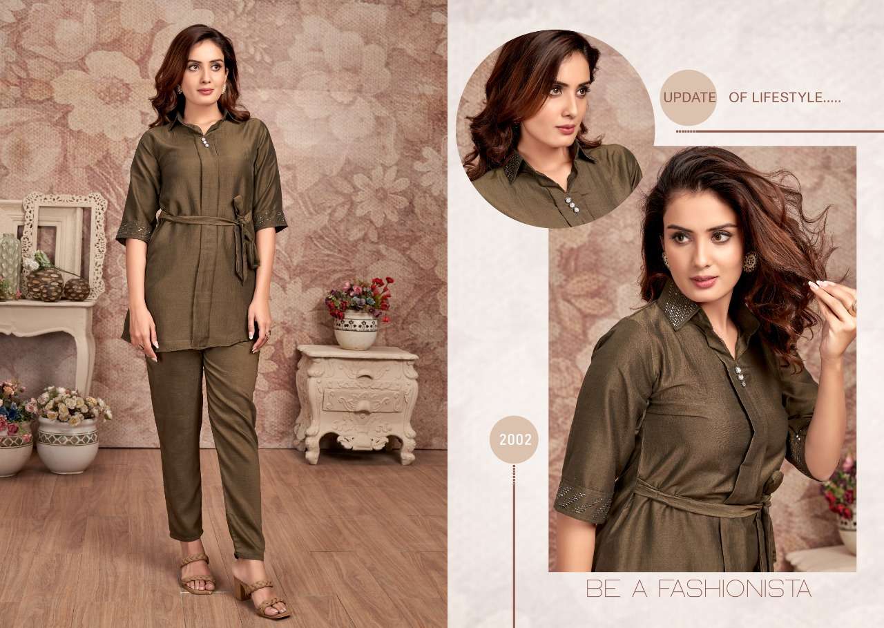 SOPHIA Coat pant set Kurti Wholesale catalog