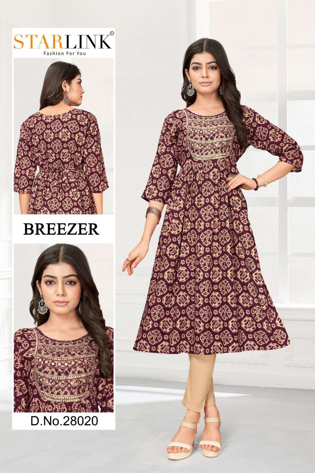 STARLINK BREEZER Kurti Wholesale catalog
