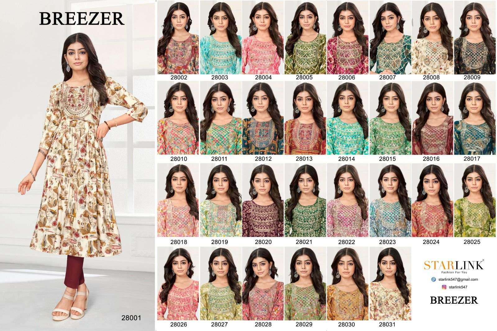 STARLINK BREEZER Kurti Wholesale catalog